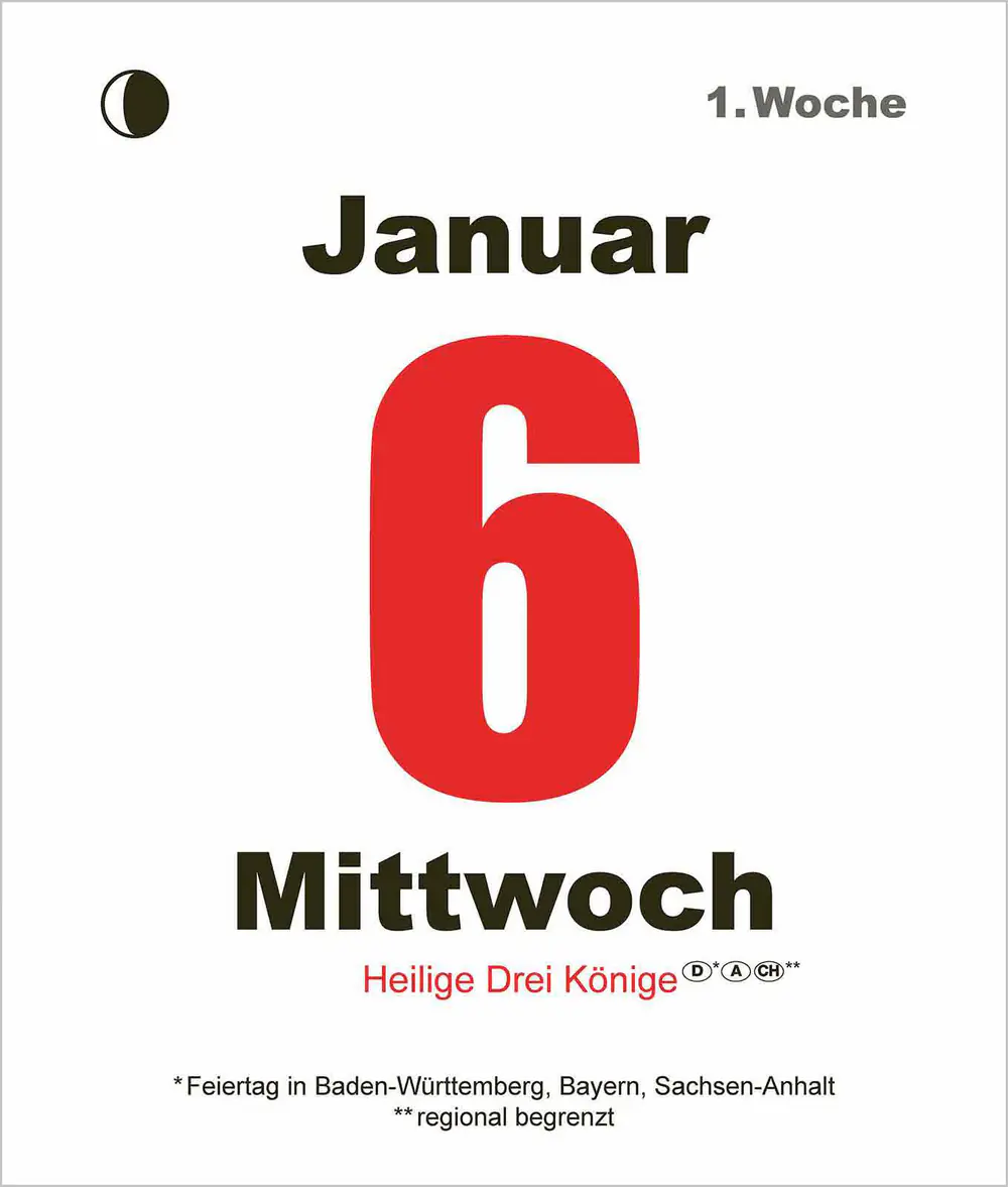 Korsch Kalender Tages-Abreißkalender Mini 2027 