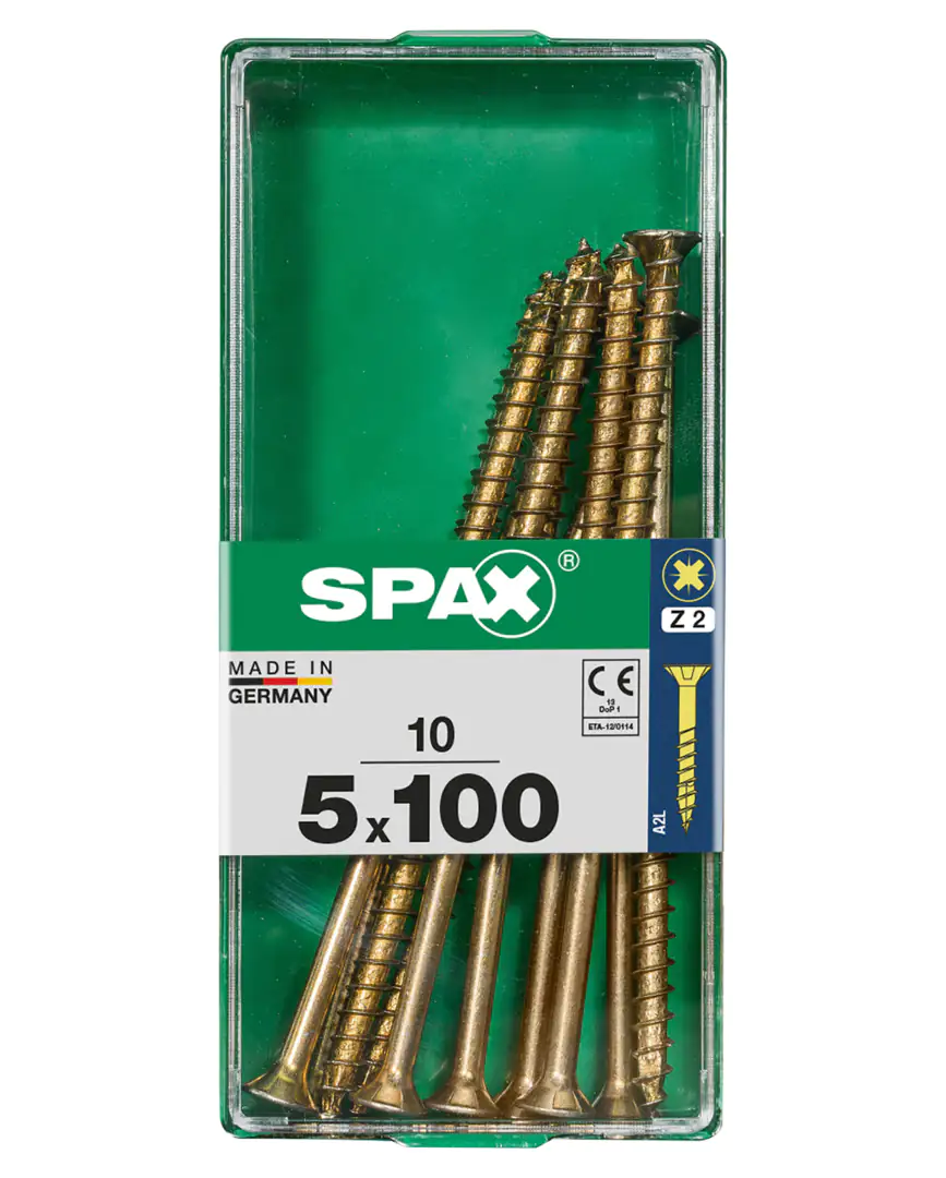 Spax Universalschrauben 5.0 x 100 mm PZ 2 - 10 Stk.