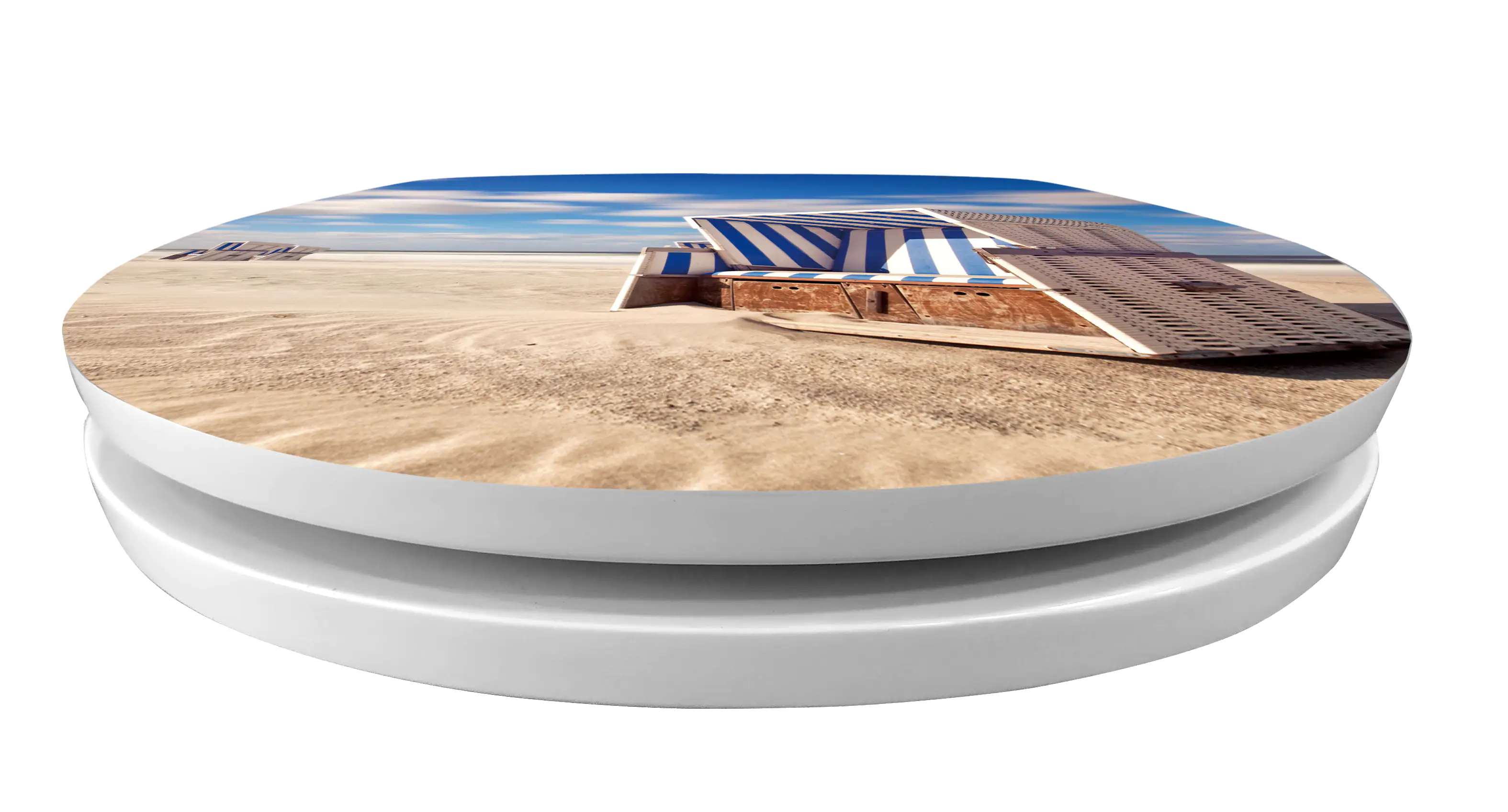 Primaster WC-Deckel mit Absenkautomatik Ostsee weiß