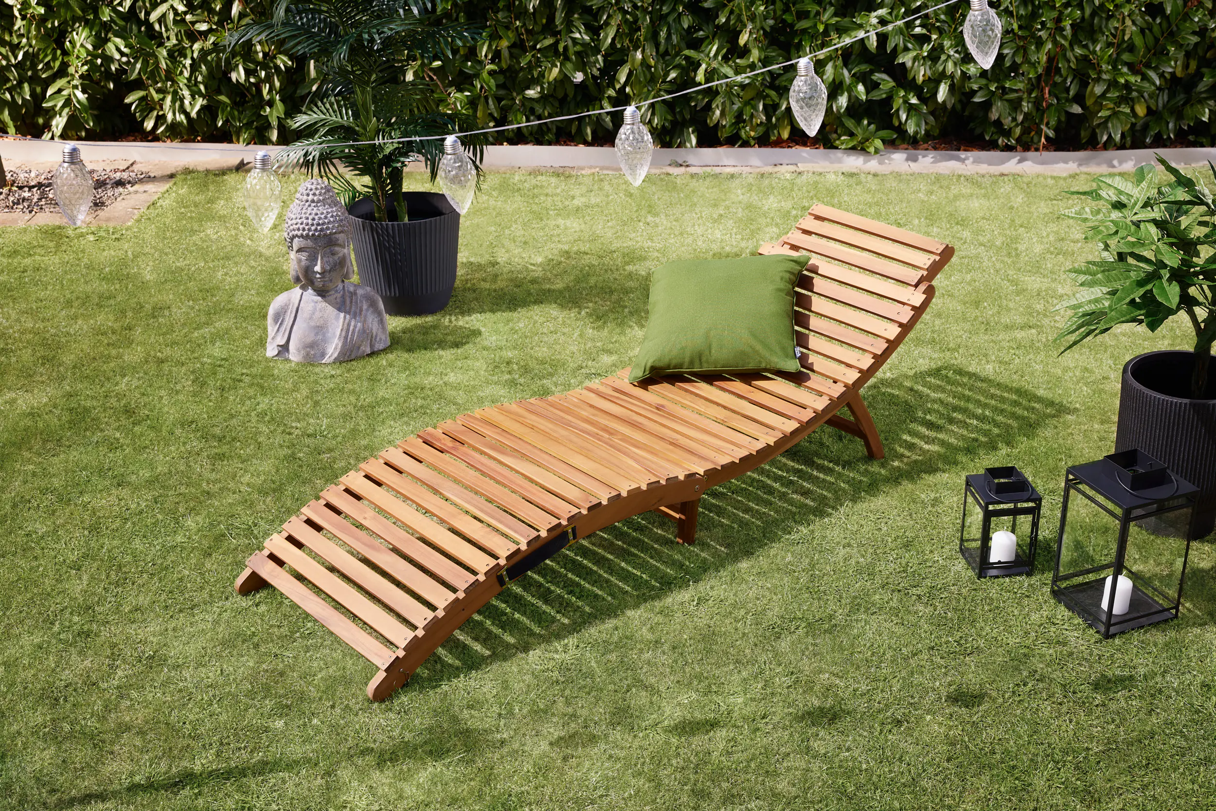 Primaster Gartenliege Lago 185 cm zusammenklappbar Primaster Gartenliege Lago 185 cm zusammenklappbar