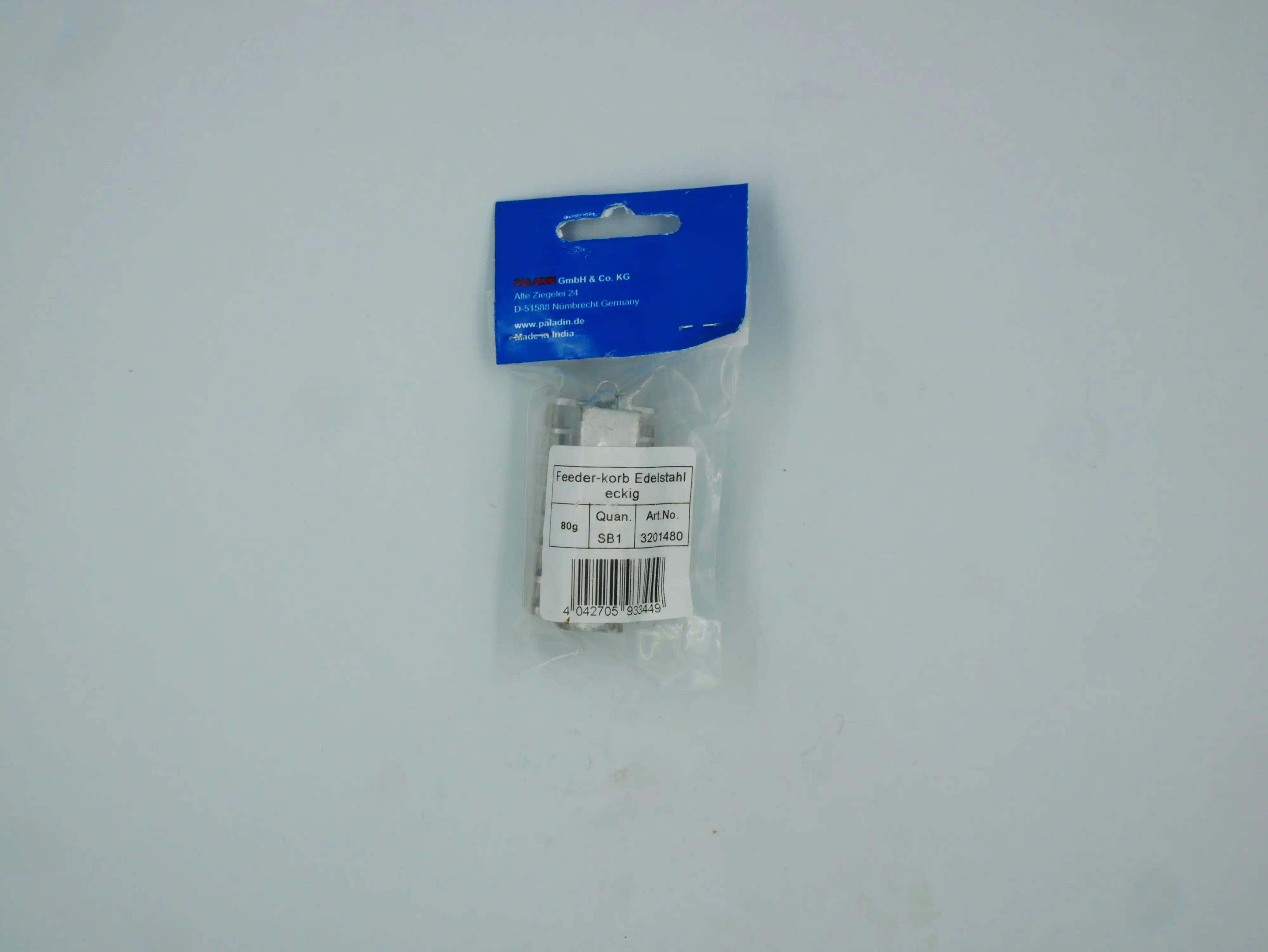 Paladin Feeder-Korb Edelstahl 80 g eckig 7 mm Gitterhöhe/80g/eckig Paladin Feeder-Korb Edelstahl 80 g eckig 7 mm Gitterhöhe/80g/eckig