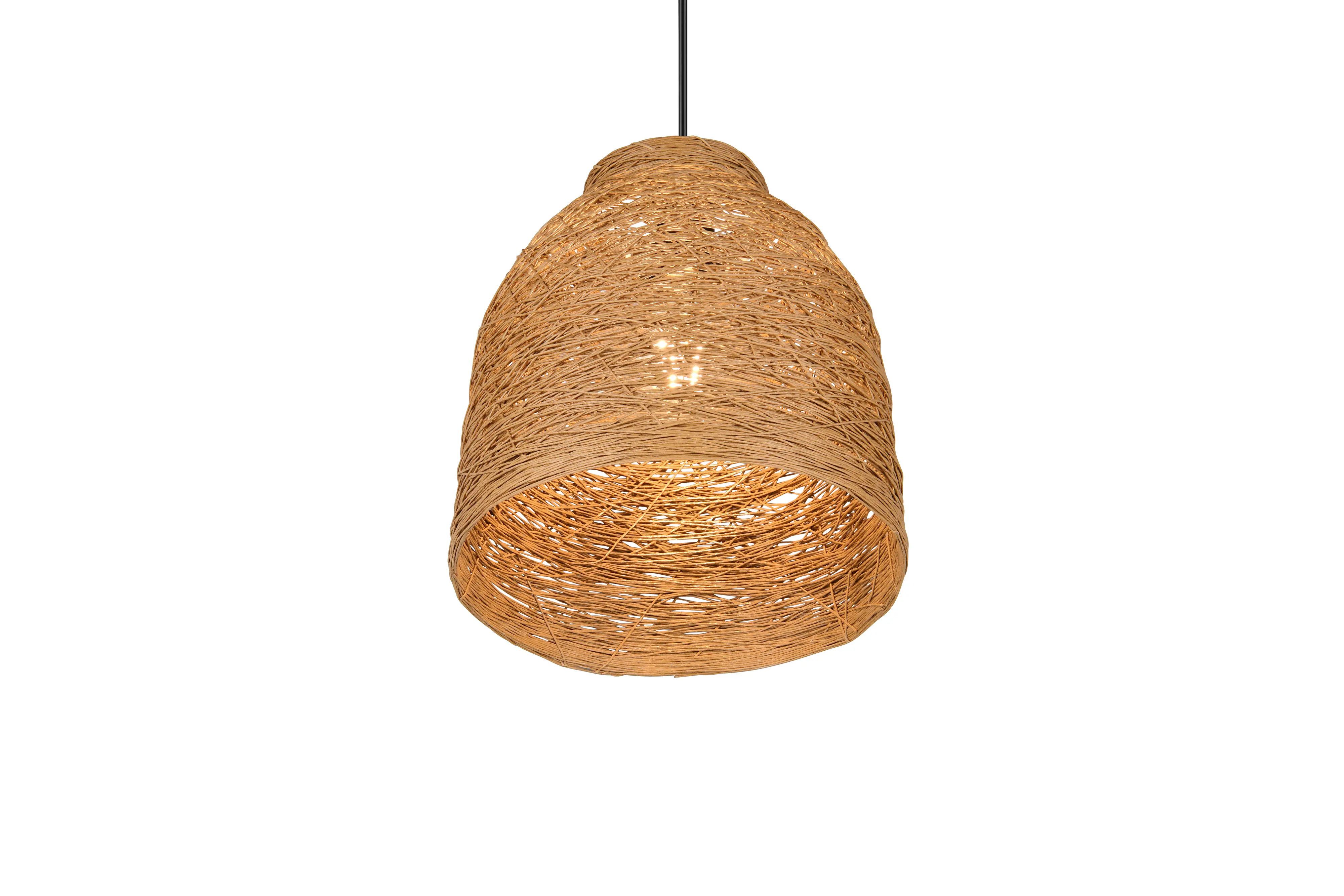 Trio Pendelleuchte Joeline Ø 25 cm warmweiß schwarz