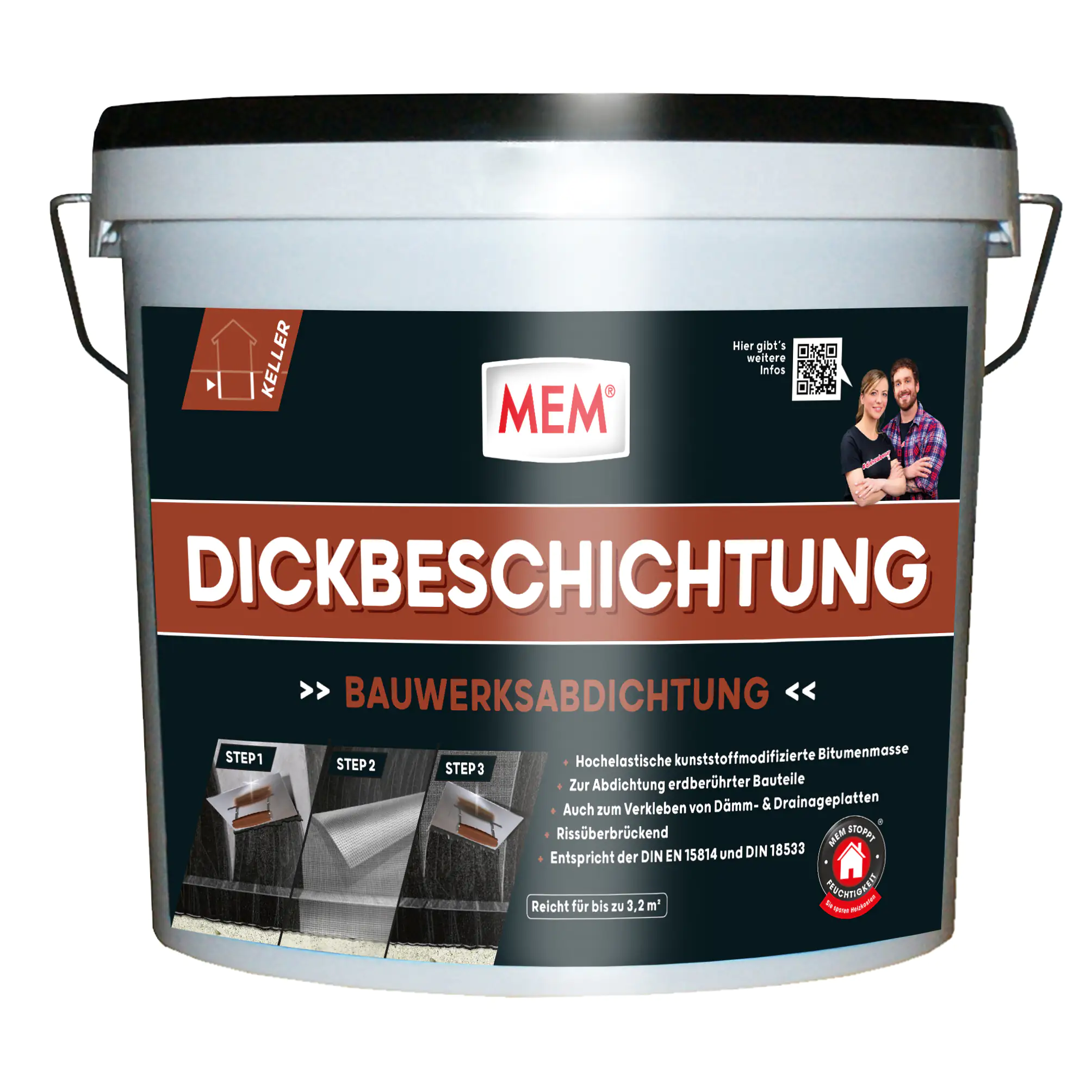 MEM Bitumen Dickbeschichtung 12 l MEM Bitumen Dickbeschichtung 12 l