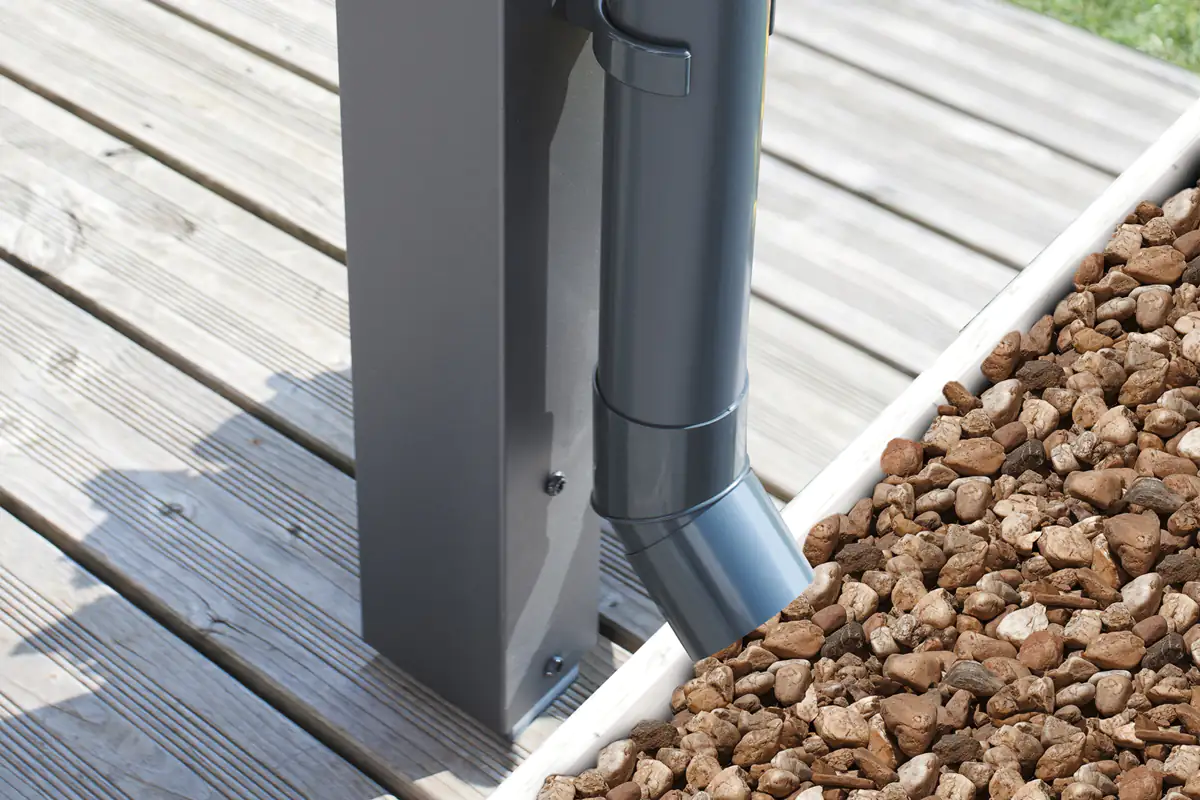 SKAN HOLZ Terrassenüberdachung Modena 434 x 257 cm, Aluminium Anthrazit