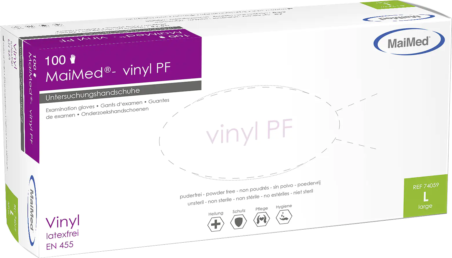 4046153023363 MaiMed Einmalhandschuhe Vinyl Größe L