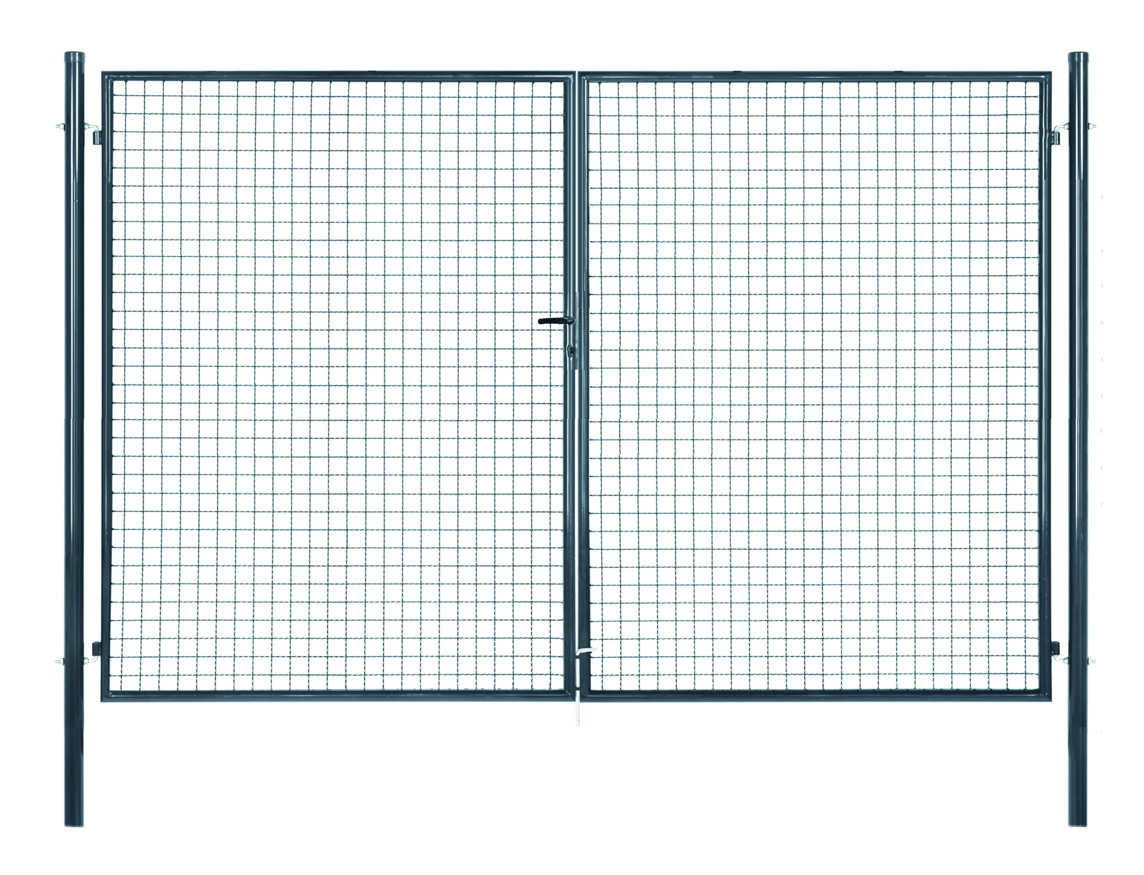 Floraworld Gartentor doppelflügelig Standard inkl. 2 Pfosten 300 x 175 cm anthrazit