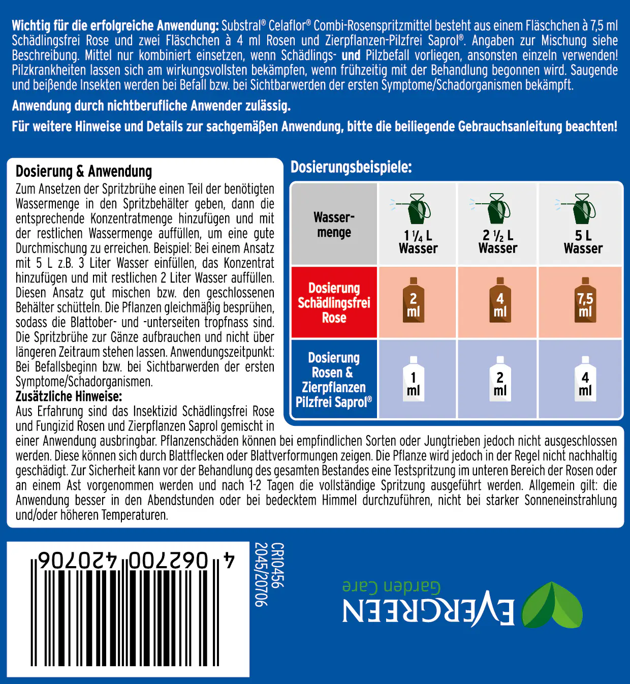 Substral Universal Pilzfrei Saprol N 4 x 4 ml