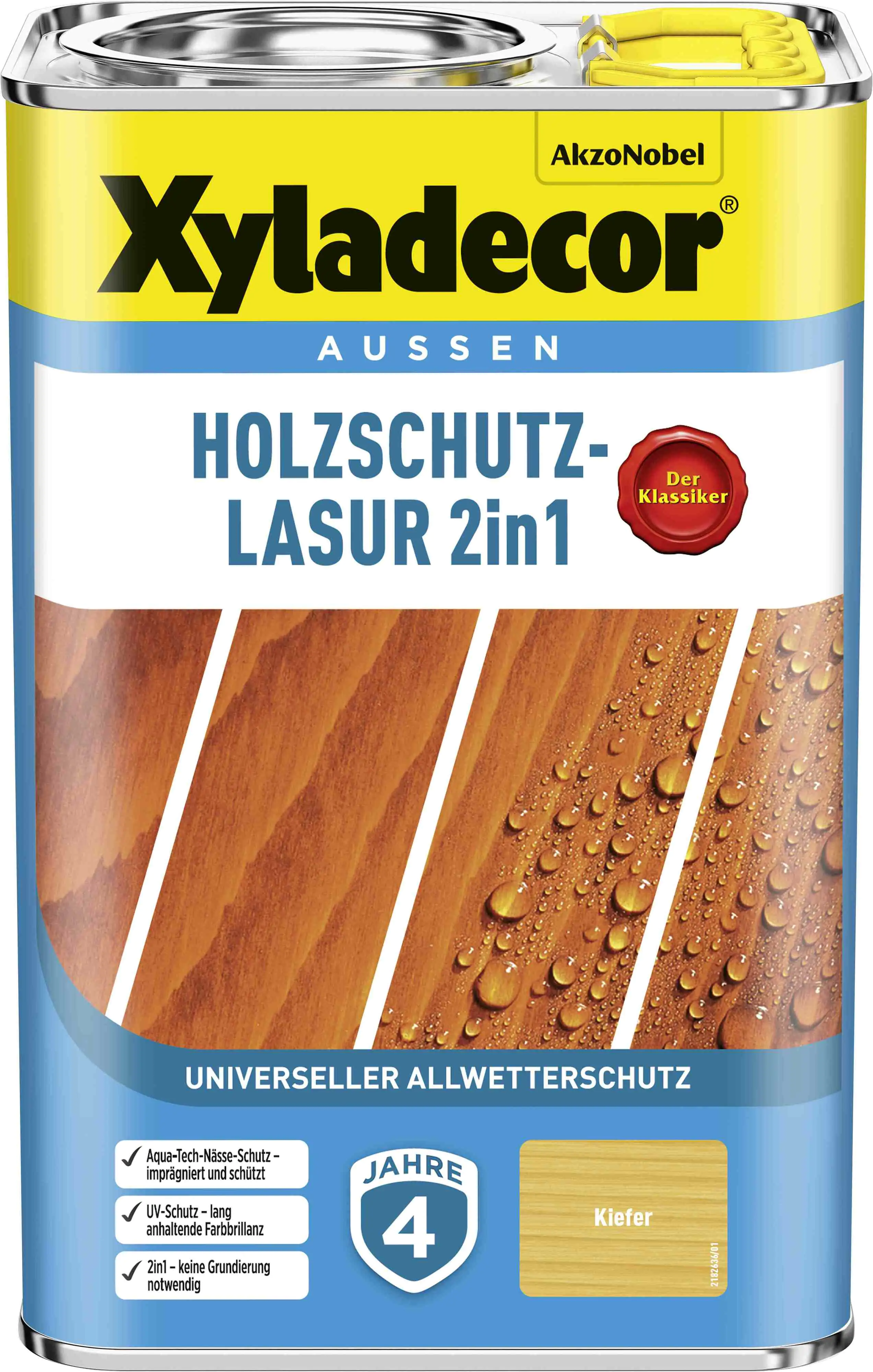 Xyladecor Holzschutz-Lasur 4 L kiefer 2in1