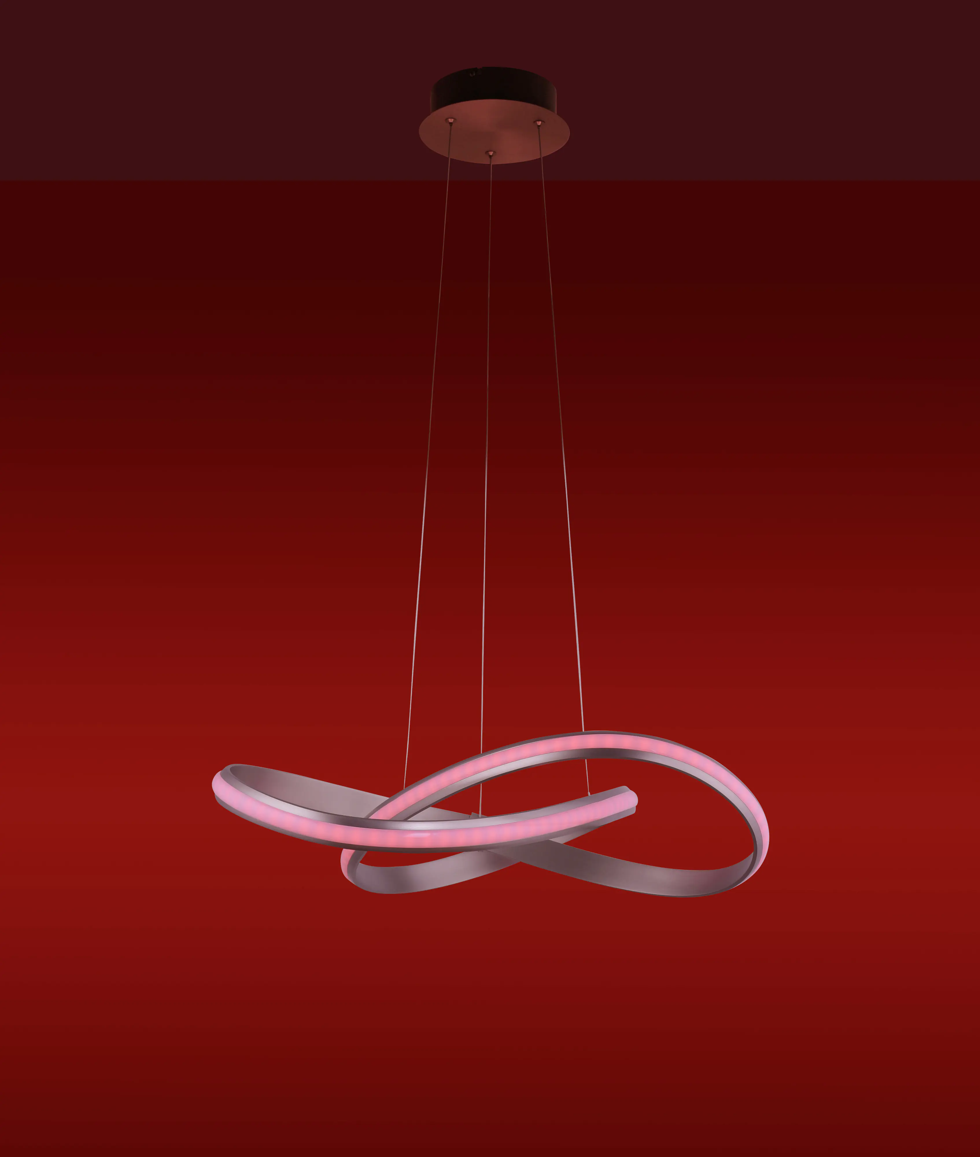 JustLight Lola Smart LED Pendelleuchte Melinda 57 cm RGBW Smart