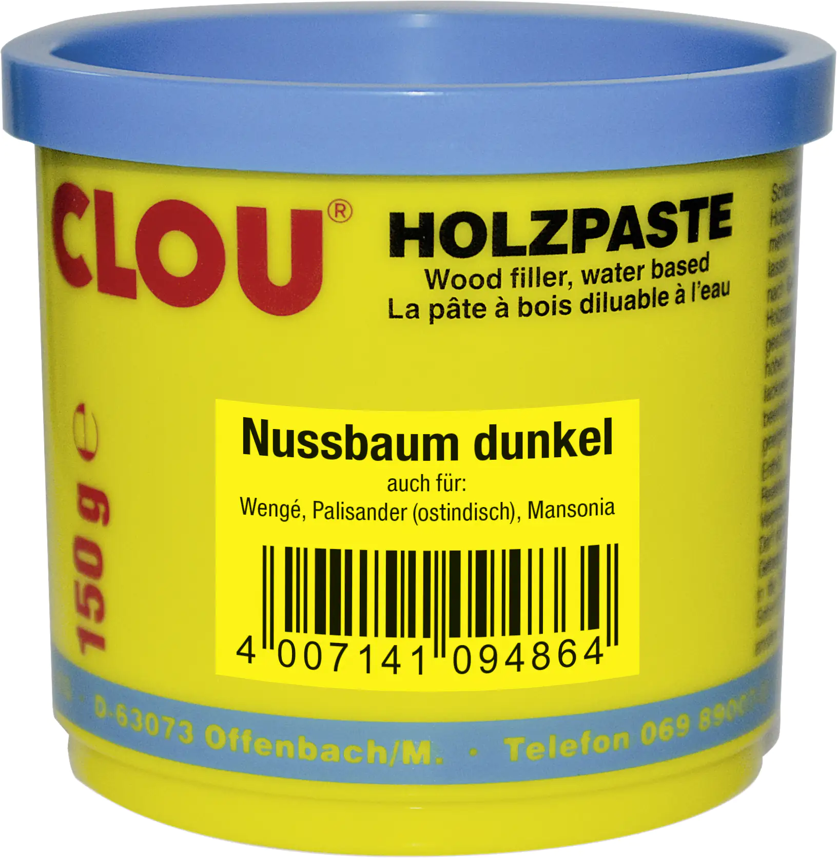 Clou Holzpaste 150 g nussbaum dunkel