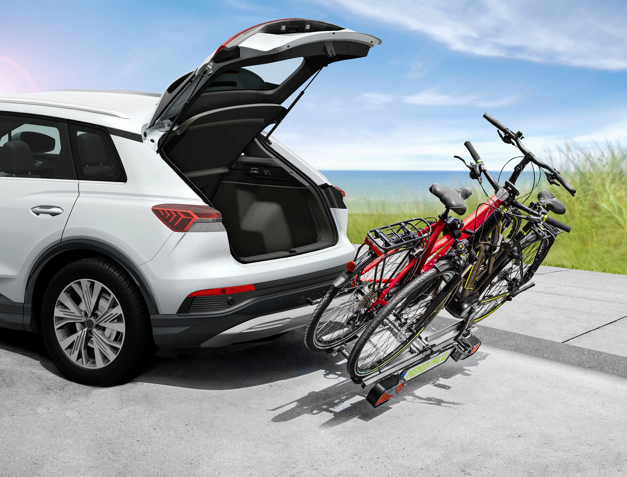 EUFAB Fahrradheckträger PREMIUM PRO X2 für 2 Fahrräder komplett vormontiert EUFAB Fahrradheckträger PREMIUM PRO X2 für 2 Fahrräder komplett vormontiert
