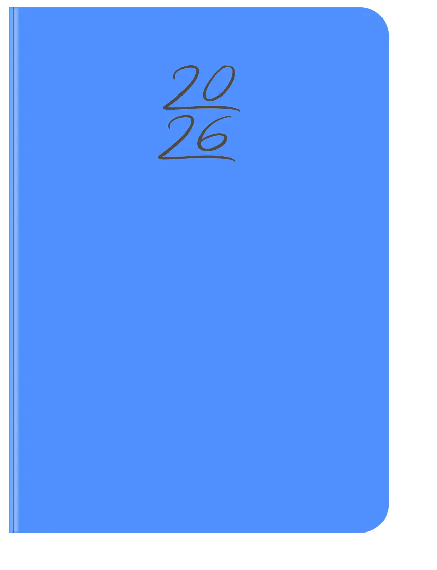 Korsch Taschenkalender Wochentimer Colour 2026 blau