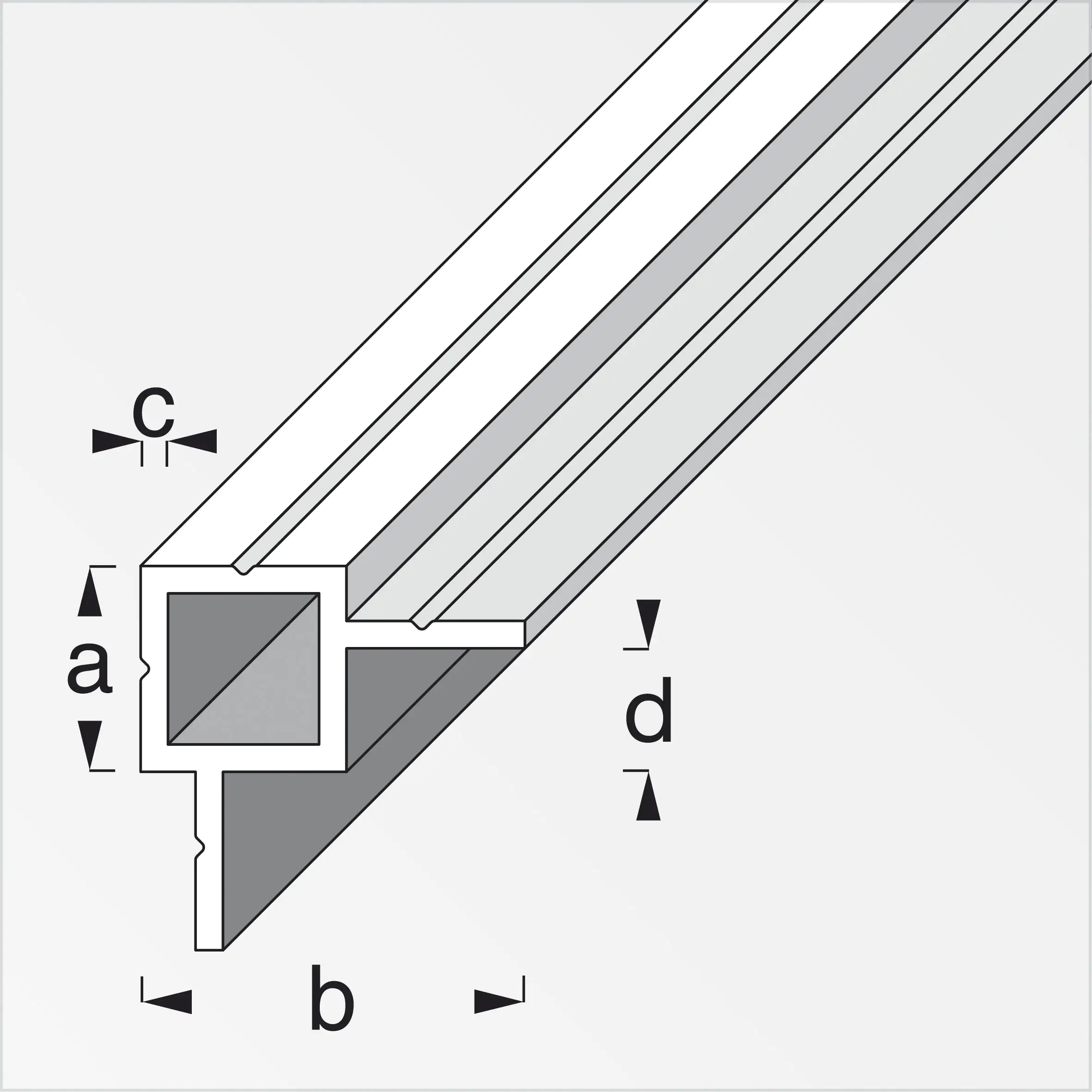 alfer Quadratrohr, 2 Schenkel versetzt 1 m, 23.5 x 45.5 x 1.5 mm alfer Quadratrohr, 2 Schenkel versetzt 1 m, 23.5 x 45.5 x 1.5 mm