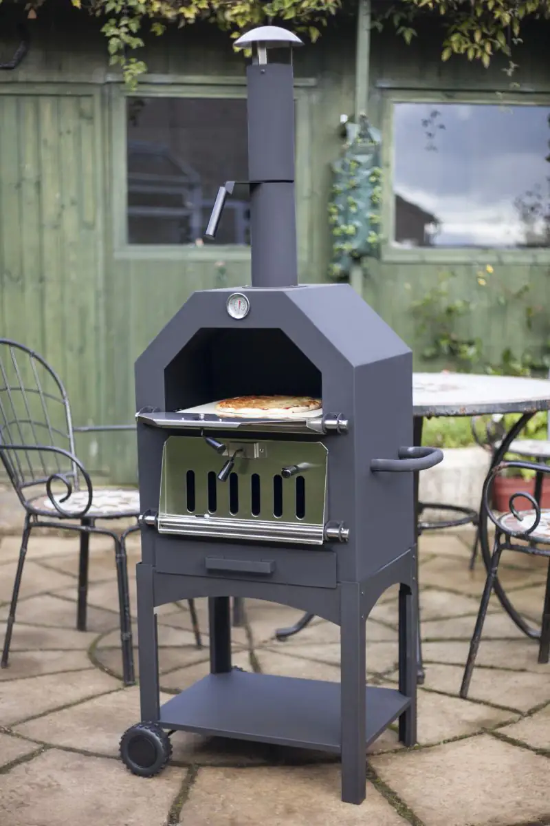 Buschbeck Pizzaofen Italia schwarz, 167 x 56 x 40 cm Buschbeck Pizzaofen Italia schwarz, 167 x 56 x 40 cm
