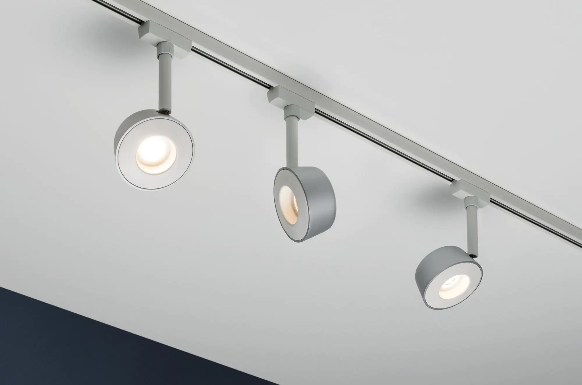4000870954744_1 Paulmann URail LED Einzelspot Pellet weiß chrom matt 8 cm 6,7 W