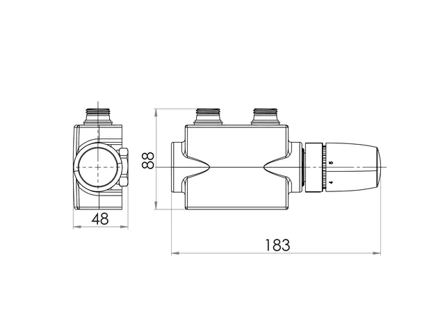Schulte Mittelanschlussgarnitur mit Blende