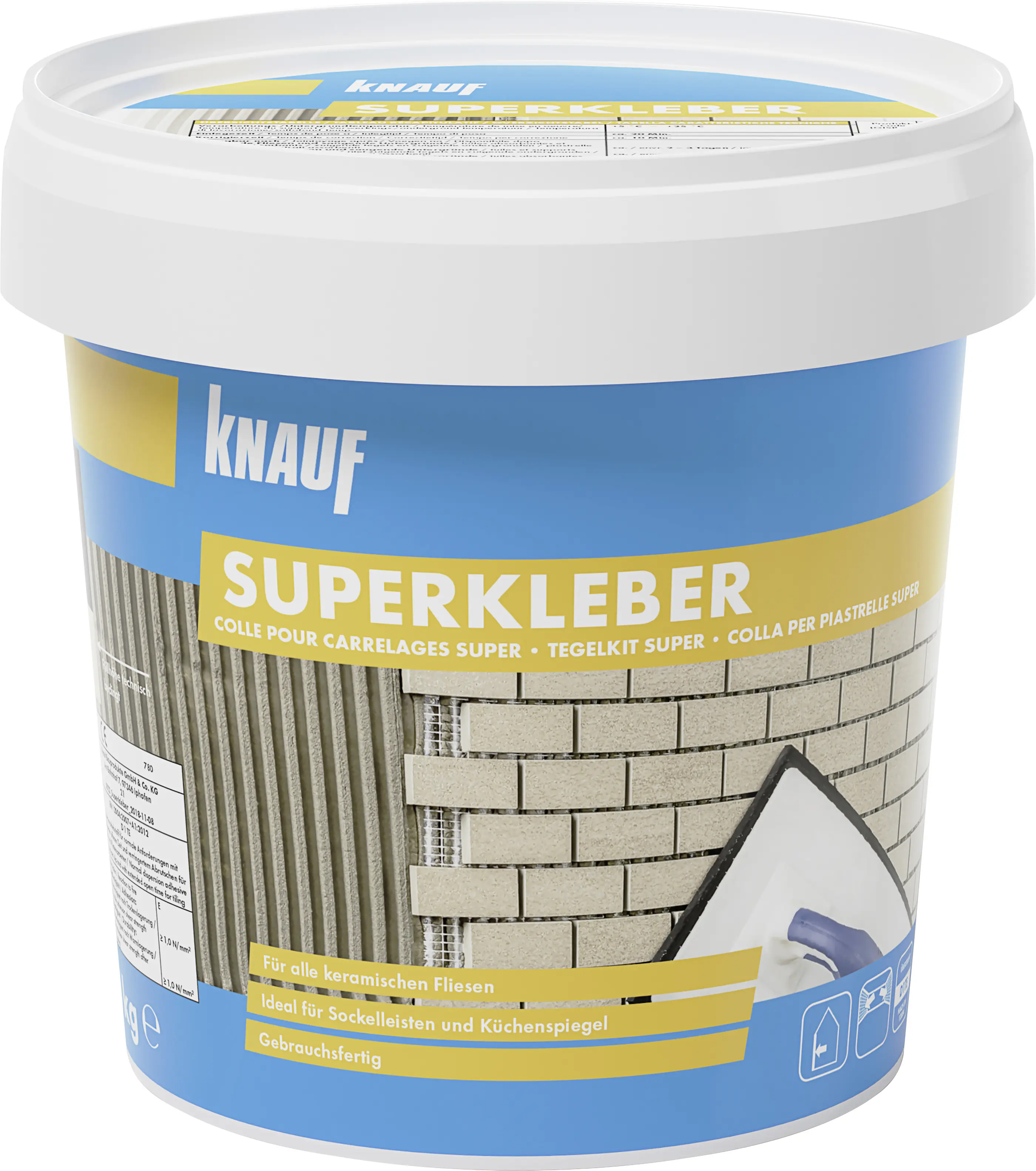 KNAUF Fliesenkleber Knauf Fliesenkleber Superkleber 1 kg