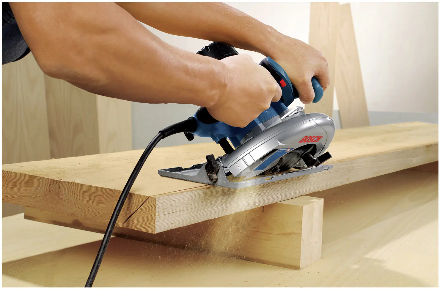 Bosch Professional Handkreissäge GKS 190 1400 W Sägeblatt 190 mm