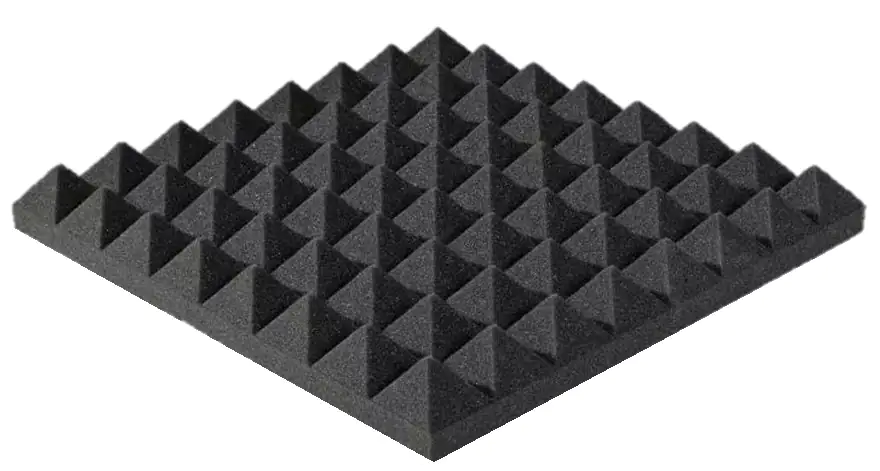 Akupur Akustik-Schaumstoff Pyramidenplatte 40 x 40 x 3 cm