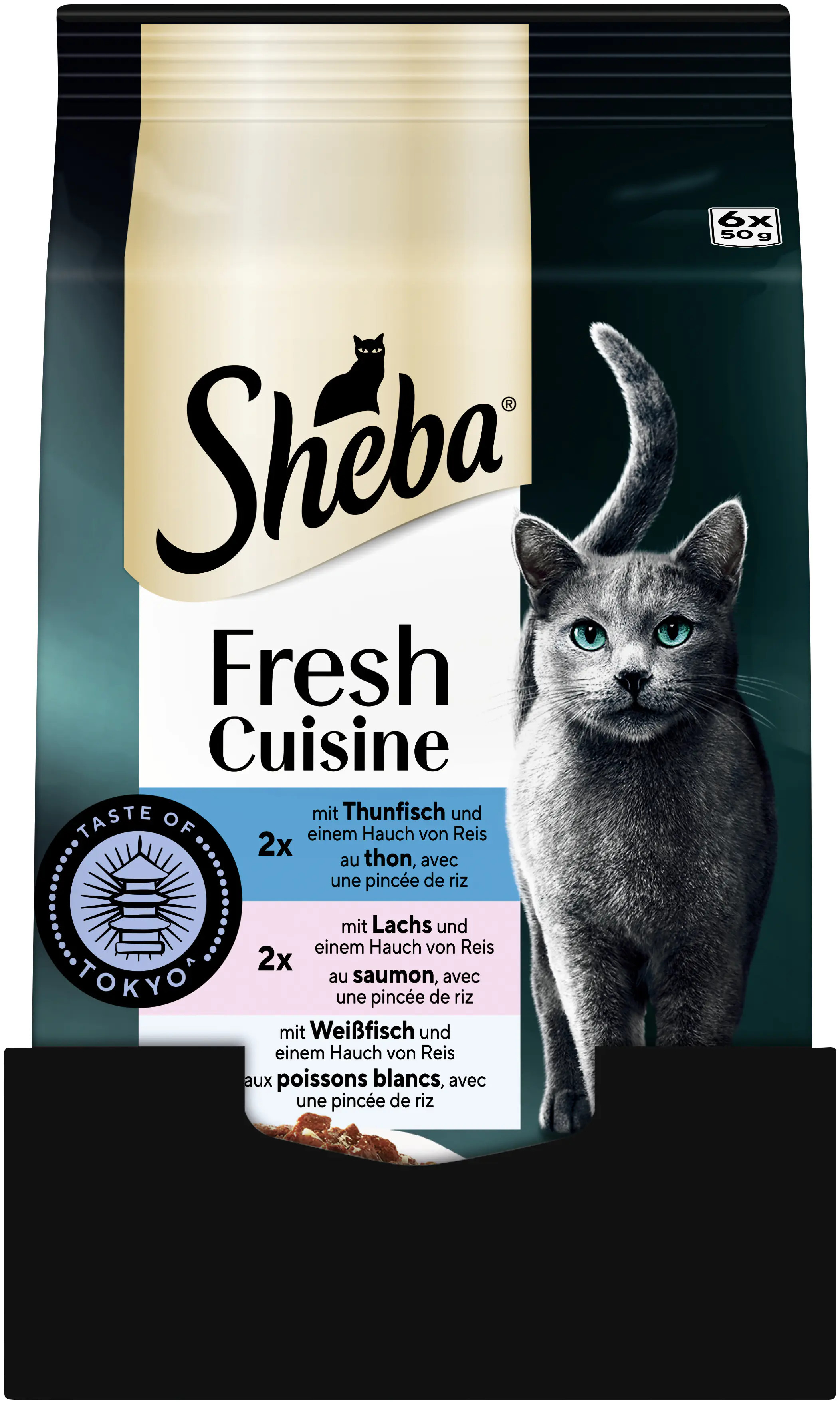 Sheba Fresh Cuisine Katzennassfutter Adult 6 x 50 g Thunfisch 