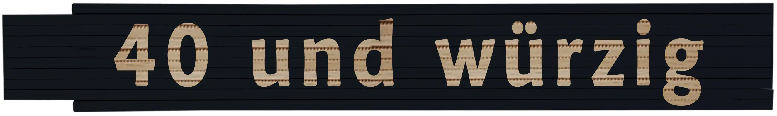 4018945162246 Zollstock 40 und würzig 2 m schwarz