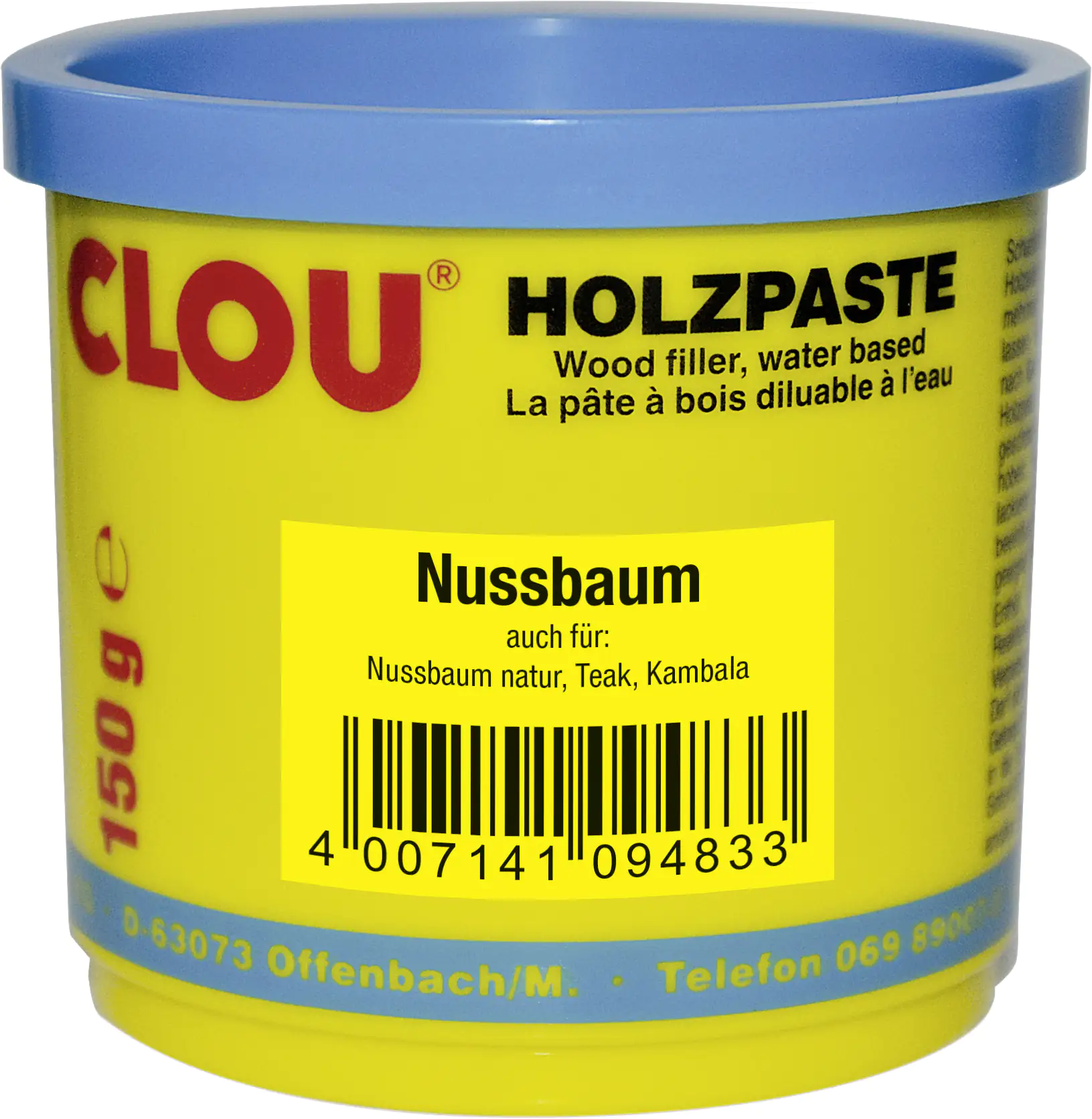 Clou Holzpaste 150 g nussbaum