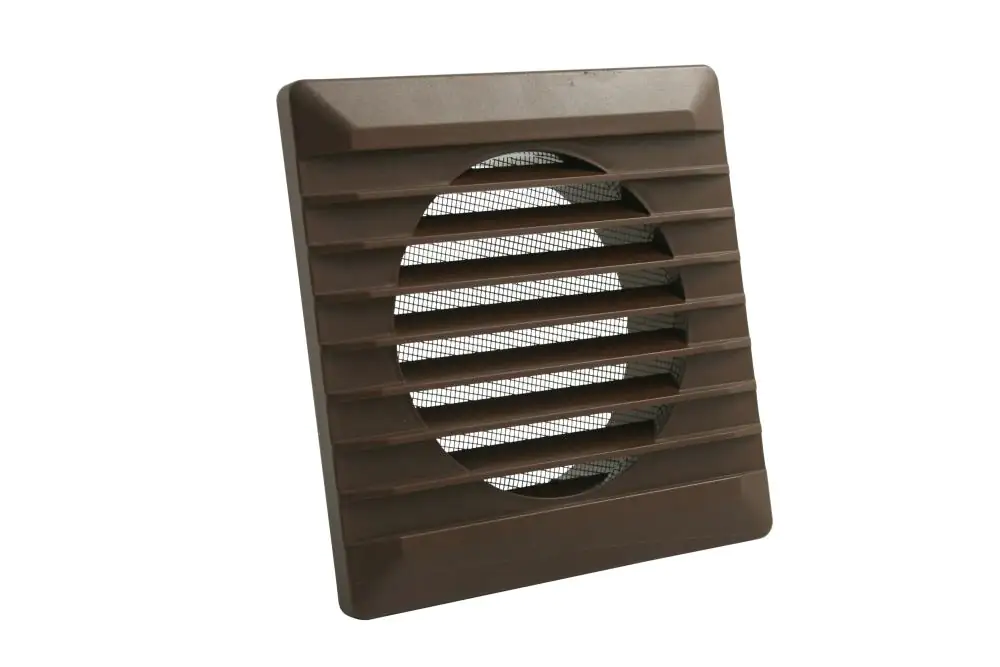 Marley Lüftungsgitter 140 x 140 mm, mit Fliegengitter, braun Marley Lüftungsgitter 140 x 140 mm, mit Fliegengitter, braun