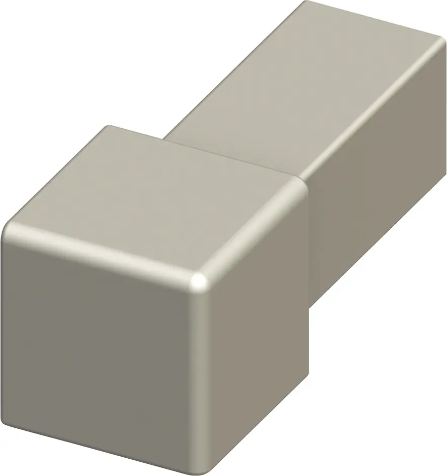 alfer Quadrat-Fliesenecke 11.5 mm titan, Aluminium