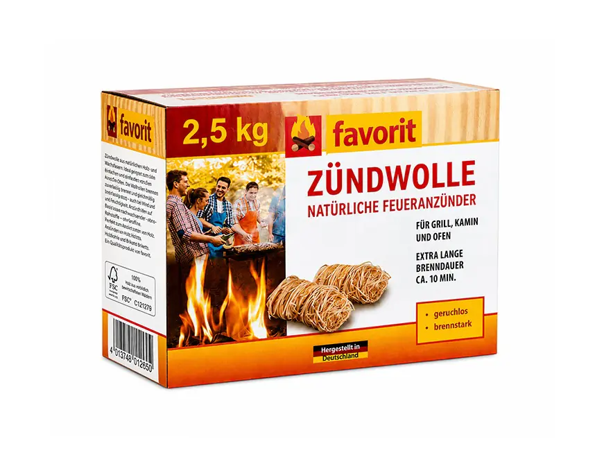 Favorit Anzündwolle 2,5 kg