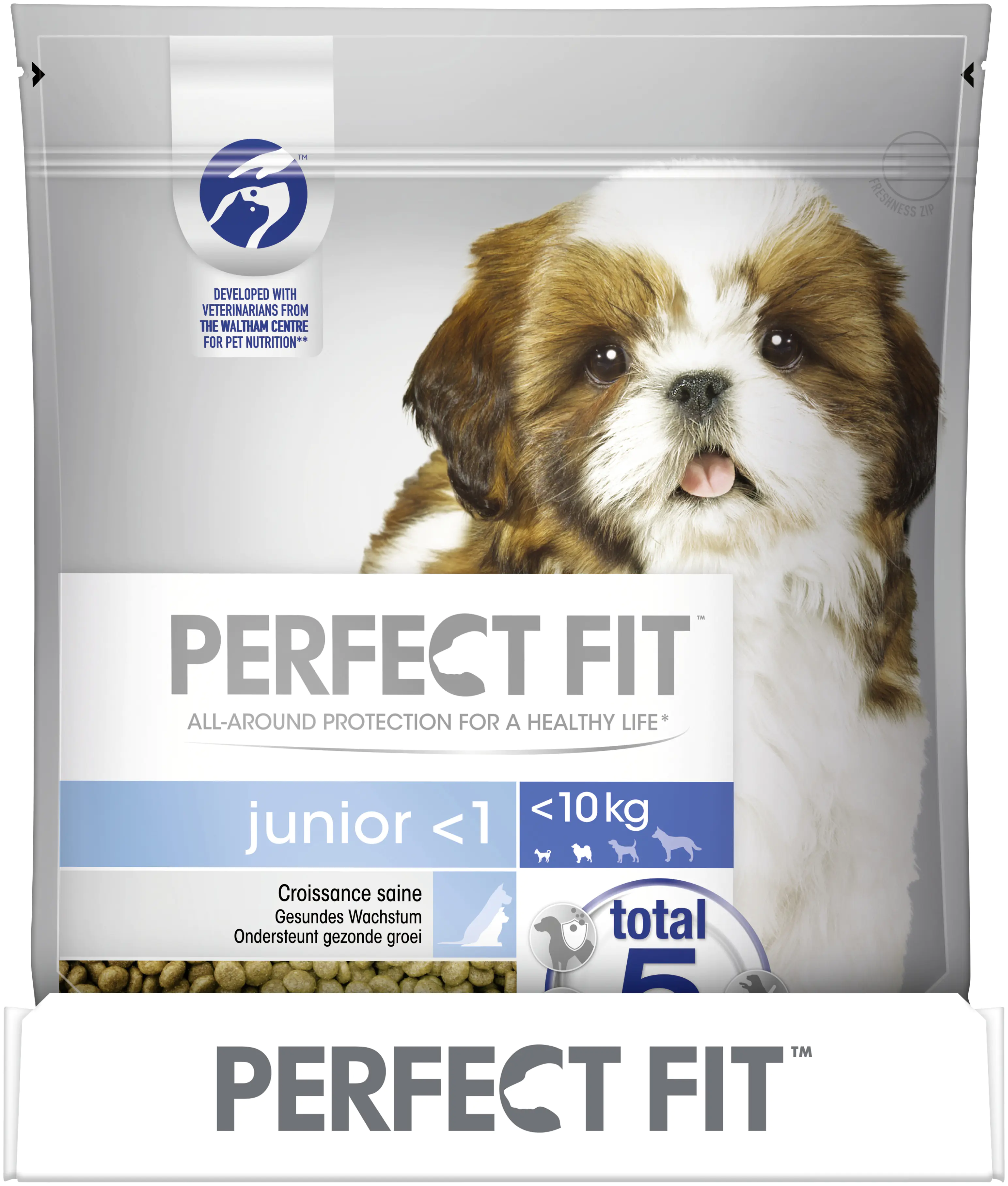 Perfect Fit Hundfutter Junior mit Huhn 1400 g Beutel, für Hunde unter
