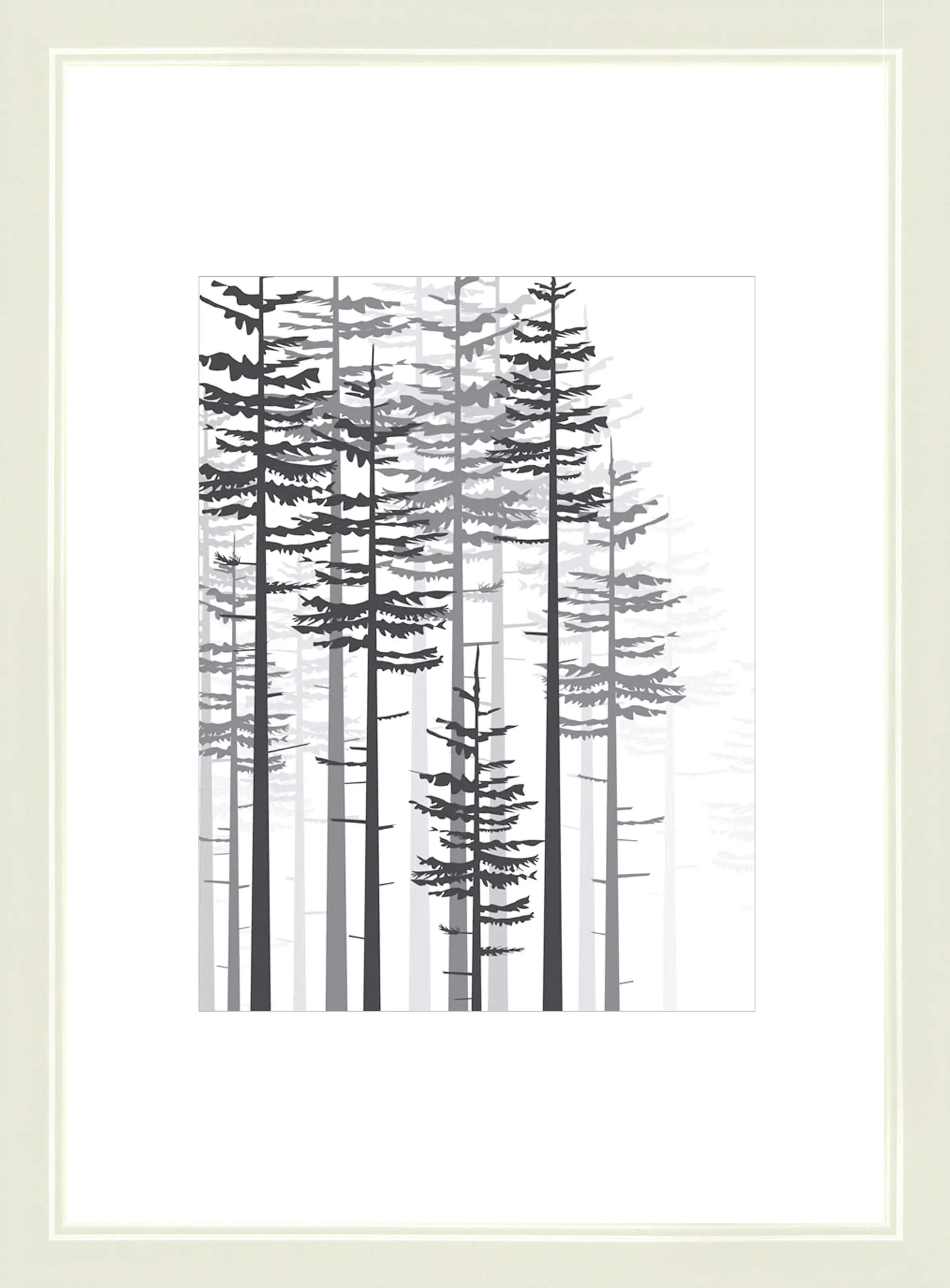 Bilderrahmen Modern cremeweiß, 21 x 29,7 cm (A4)