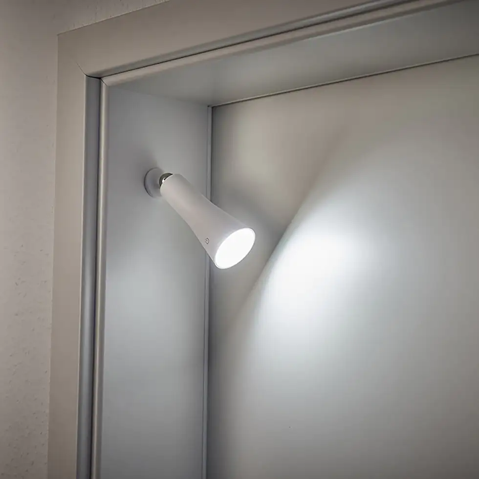 MeLiTec LED Akku-Leuchte MeLiMag 3in1 Tischleuchte Klemmleuchte Wandleuchte