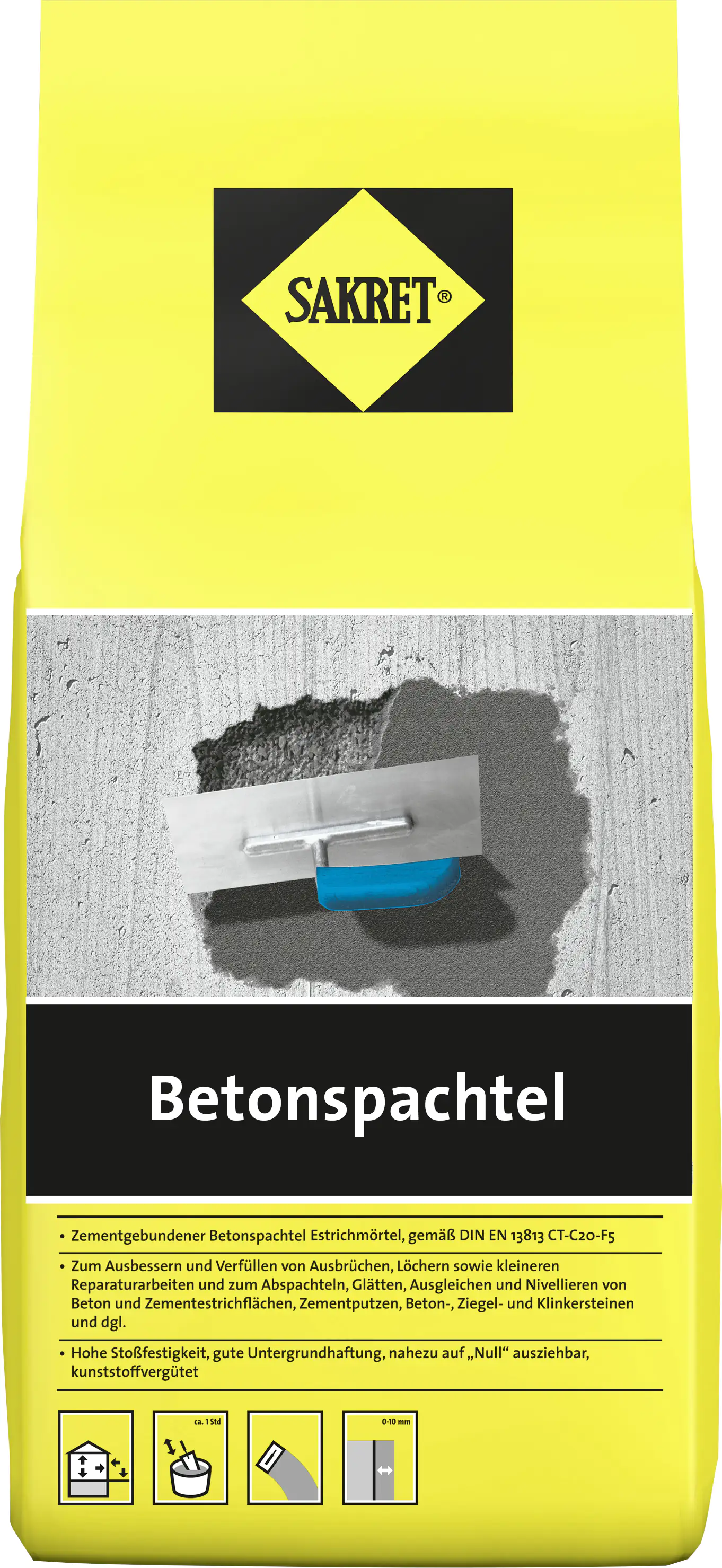 Sakret Betonspachtel 5 kg Sakret Betonspachtel 5 kg