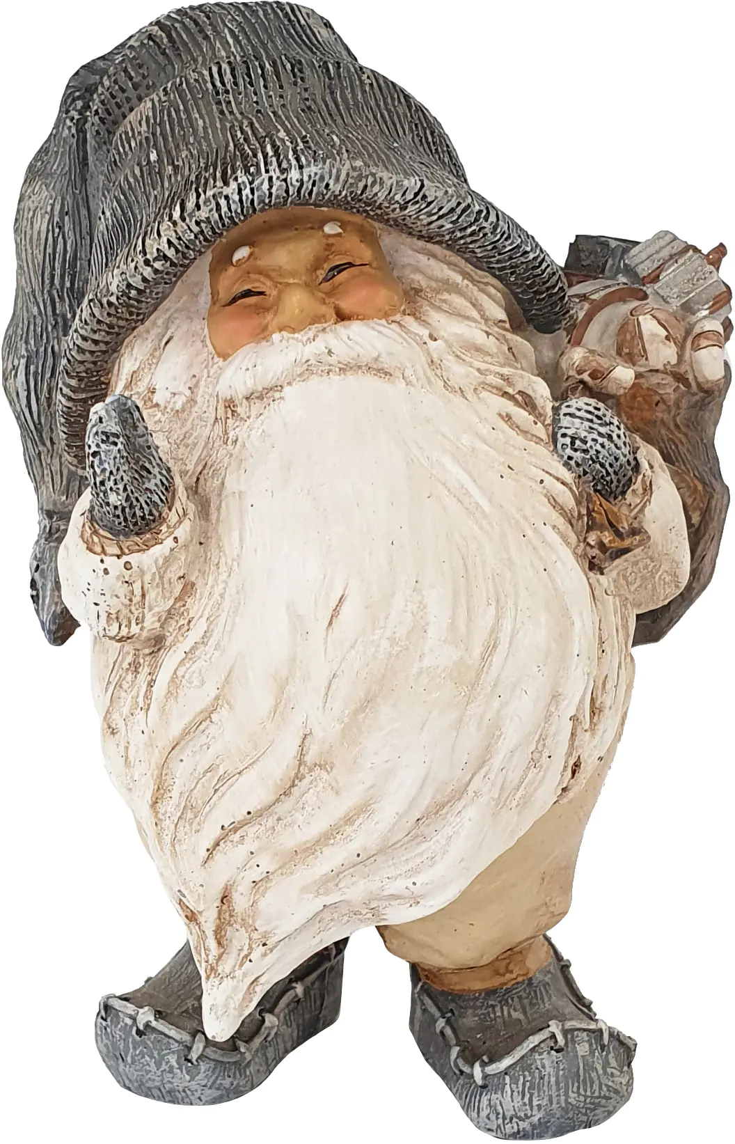 Dekofigur Wichtel grau 14,5 cm