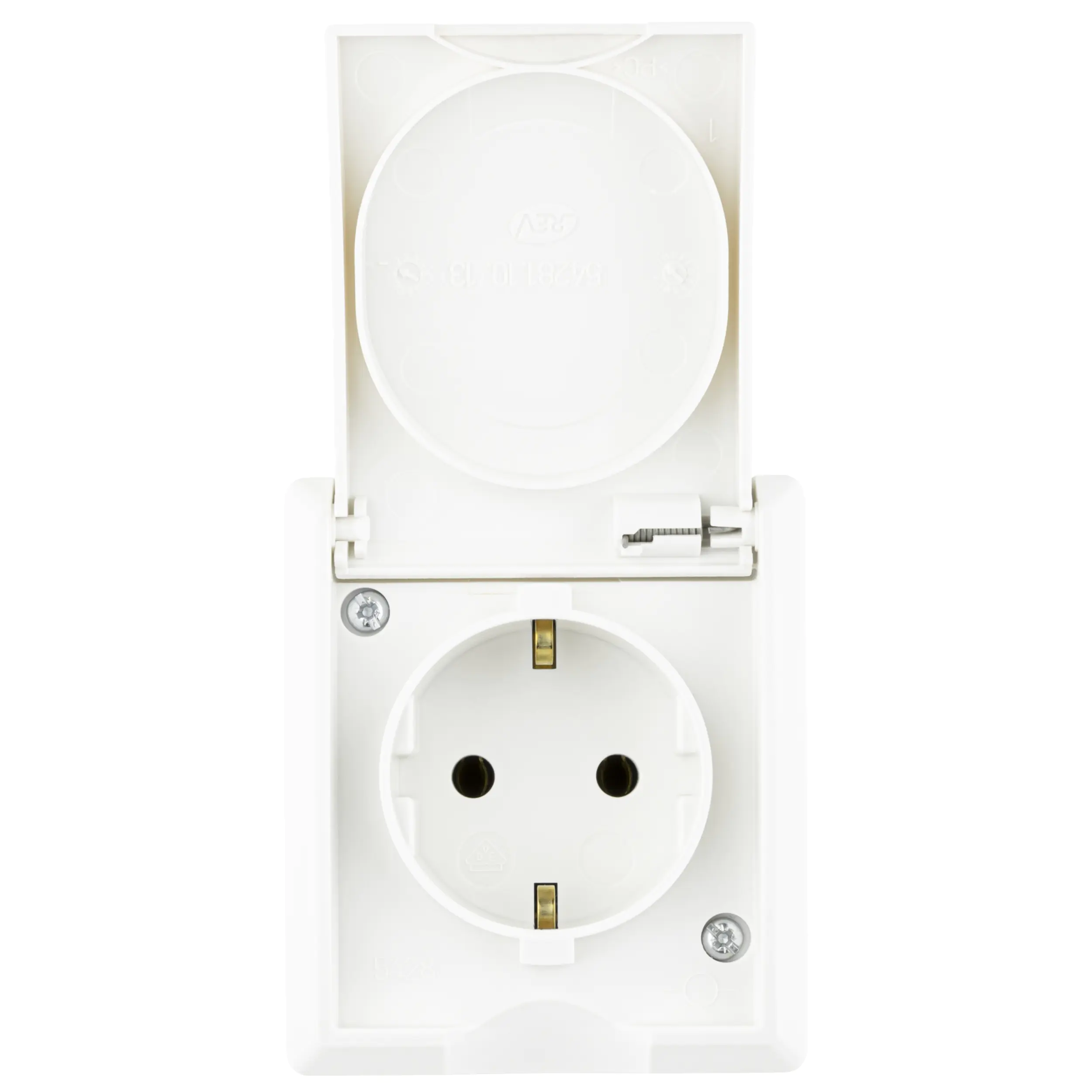 REV Steckdose Aufputz AquaForm, weiß, 1-fach