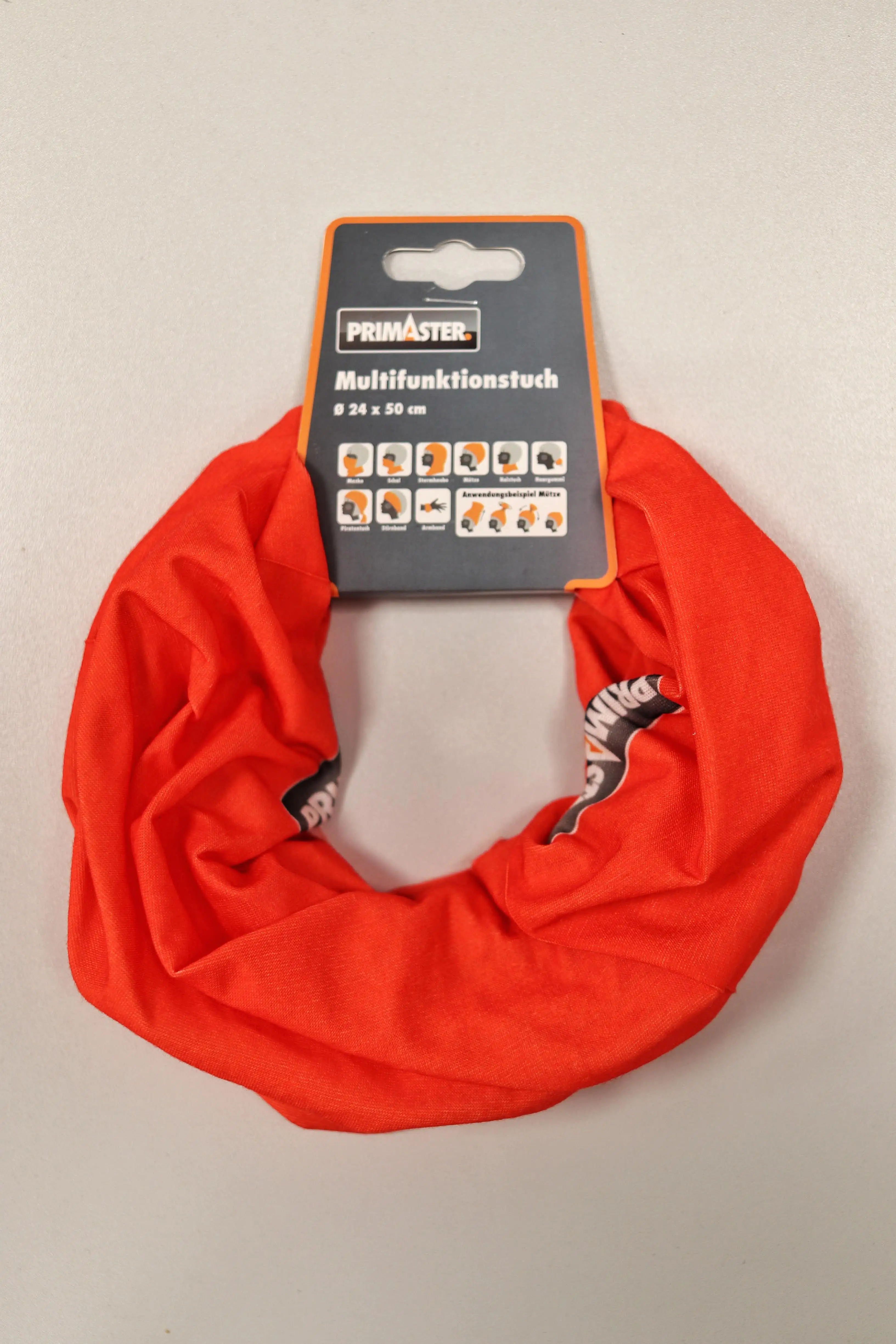 Primaster Multifunktionstuch 24x50 cm, rot