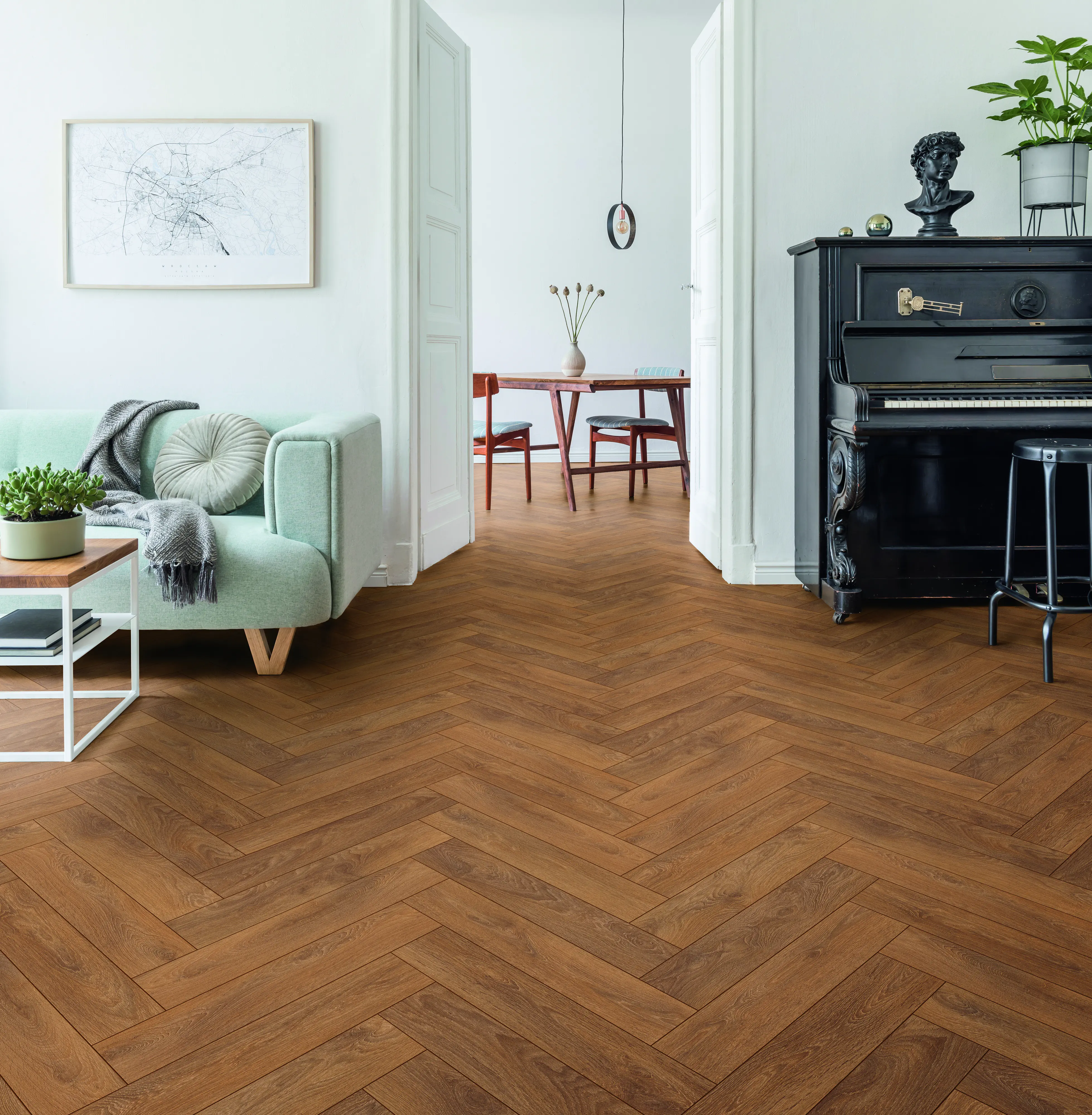 KronoOriginal Laminat Herringbone Harlech Oak