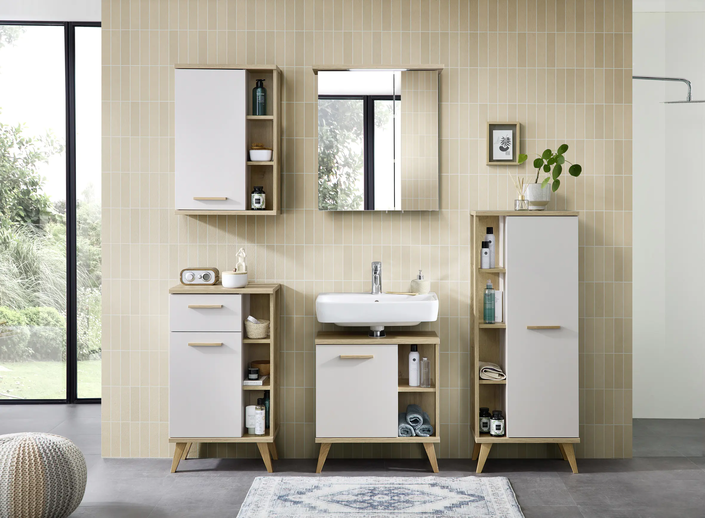 Pelipal Waschbeckenunterschrank Quickset 966 Kaschmir 60 cm