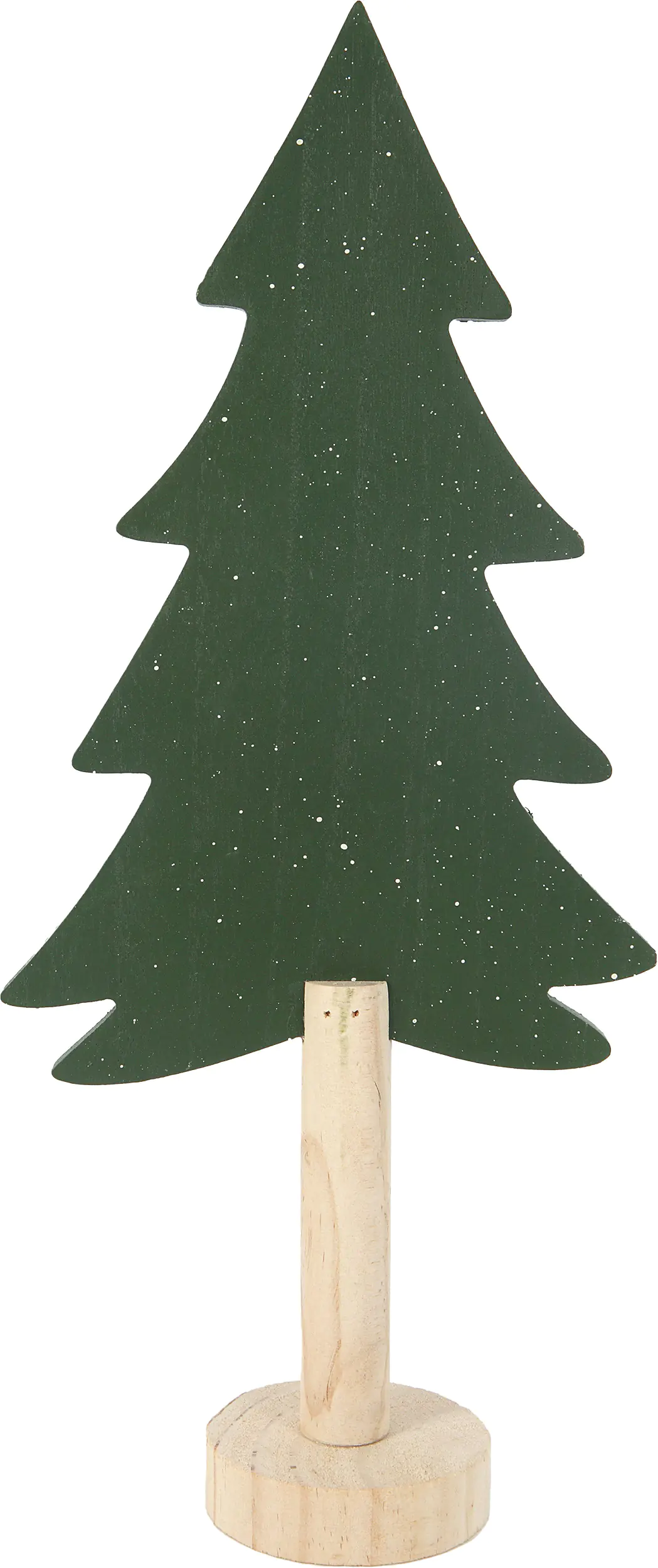 TrendLine Deko Holz Tannenbaum 40,5 x 8,5 x 17,5 cm grün 
