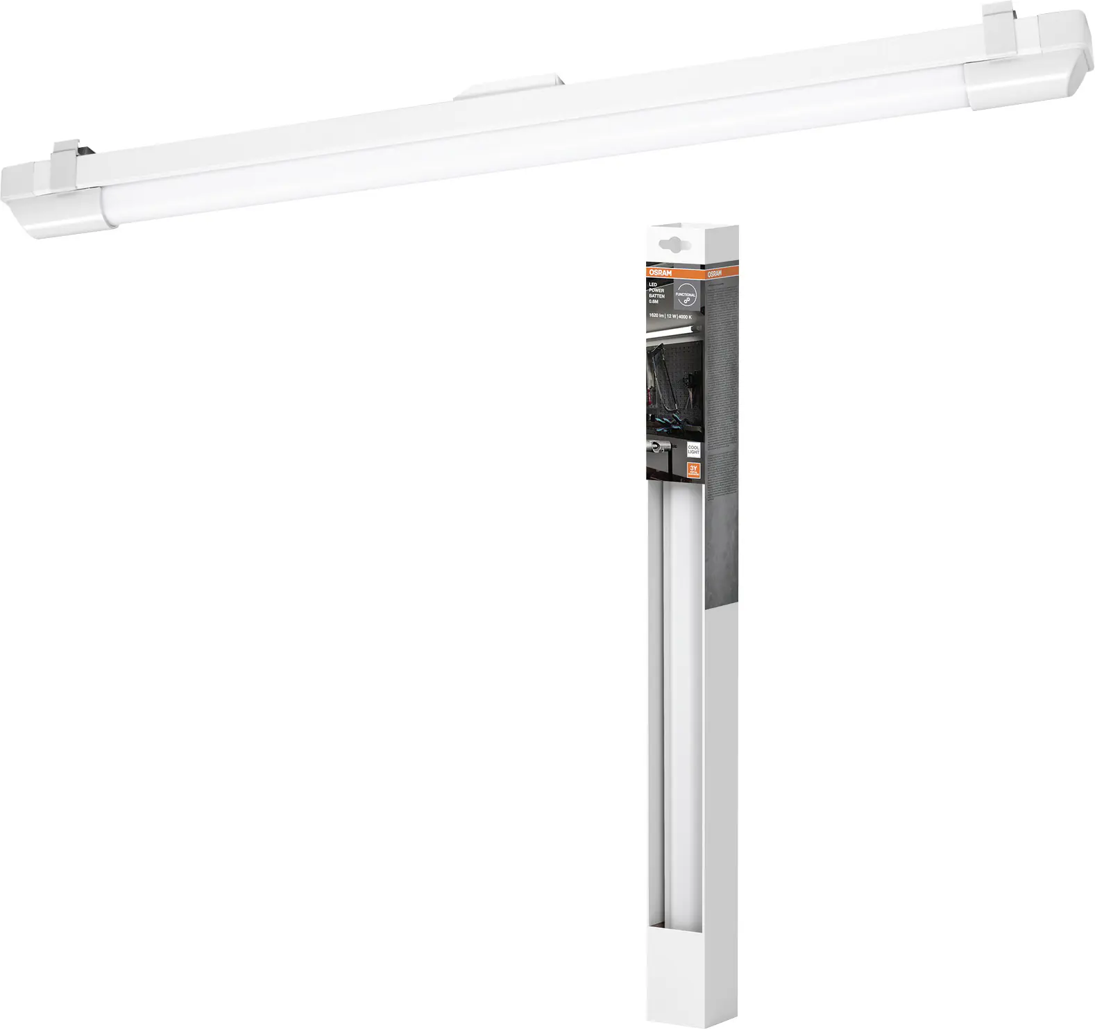 Osram LED Lichtleiste Power Batten weiß 60 cm 12 W kaltweiß