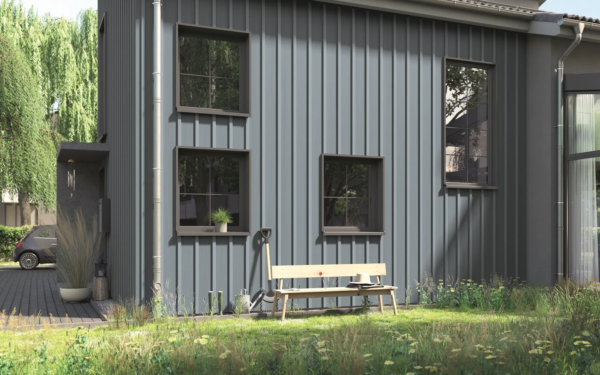 Alpina Wetterschutzfarbe 2,5 L silbergrau