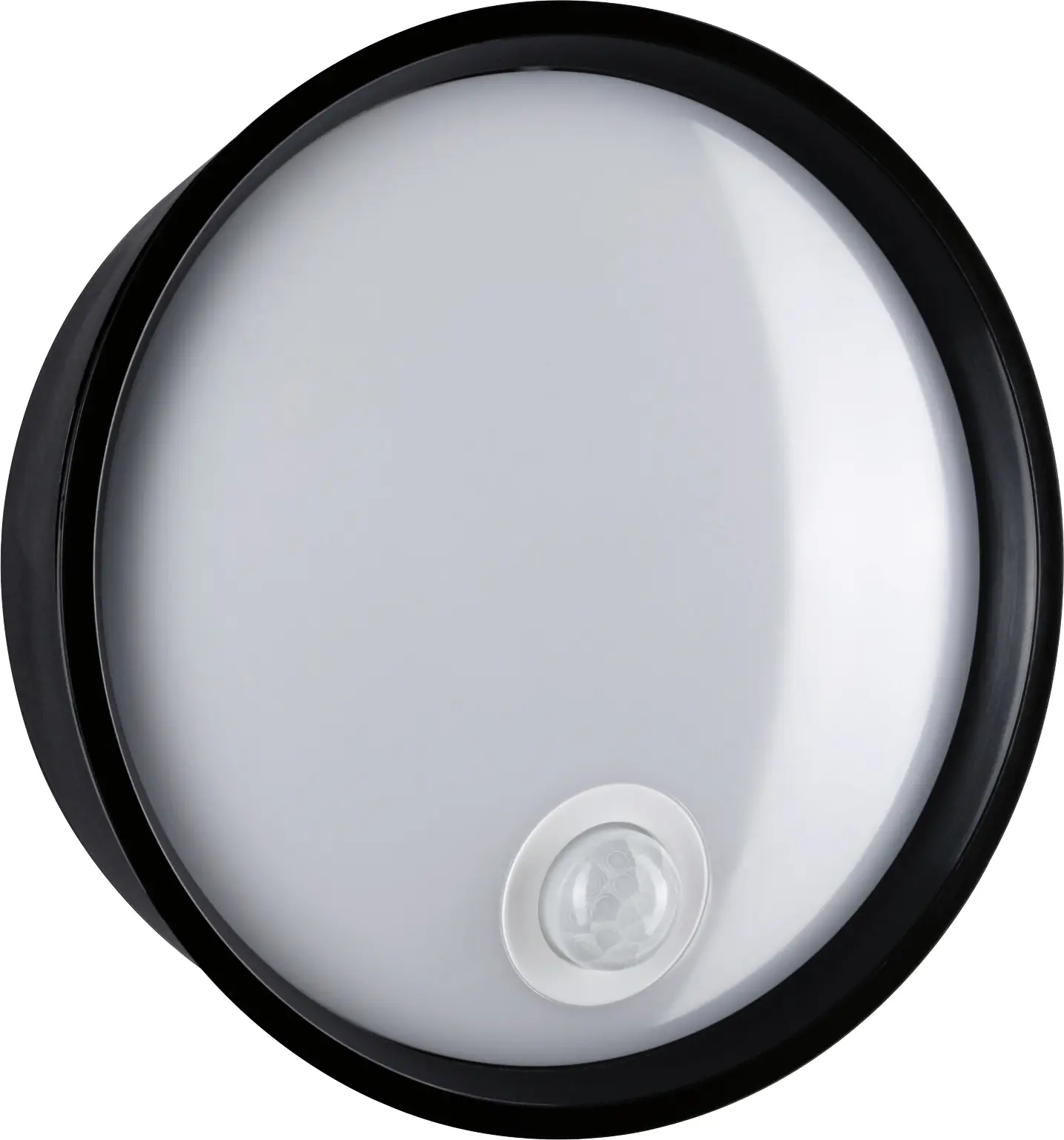 Paulmann LED Außenleuchte Platomo schwarz Ø 18 cm warmweiß mit Bewegungsmelder