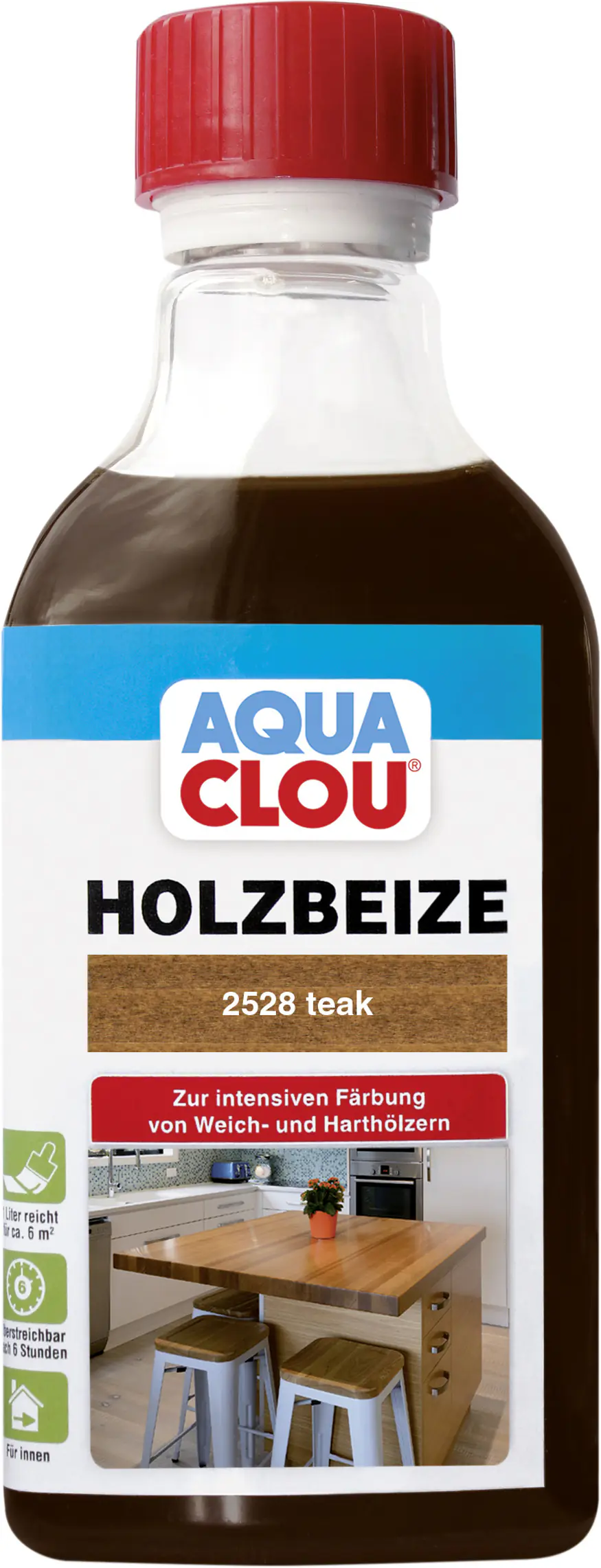 Aqua Clou Holzbeize 250 ml teak