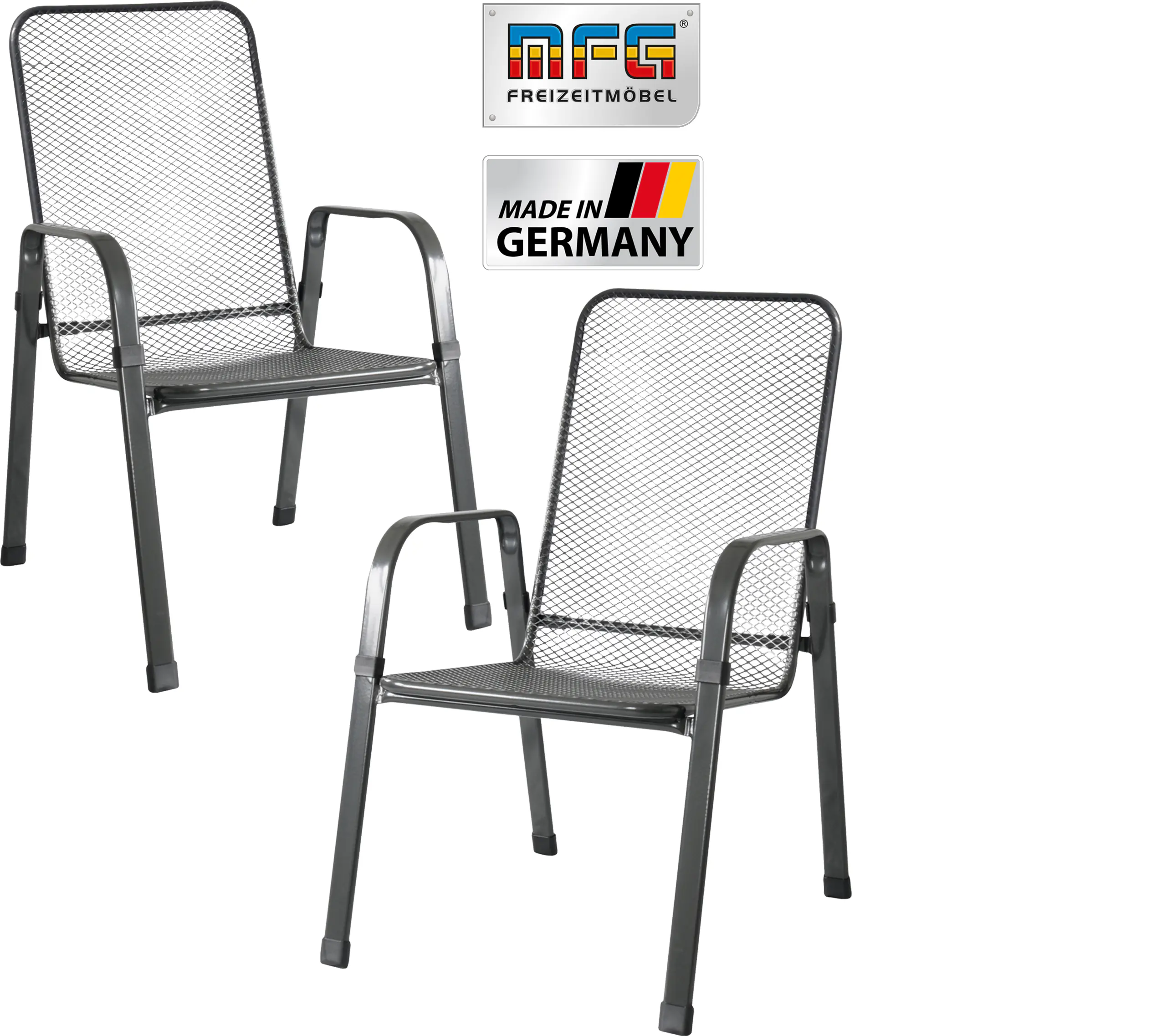 MFG Gartenstuhl wetterfest Stahl Mec-Stor stapelbar MFG Gartenstuhl wetterfest Stahl Mec-Stor stapelbar