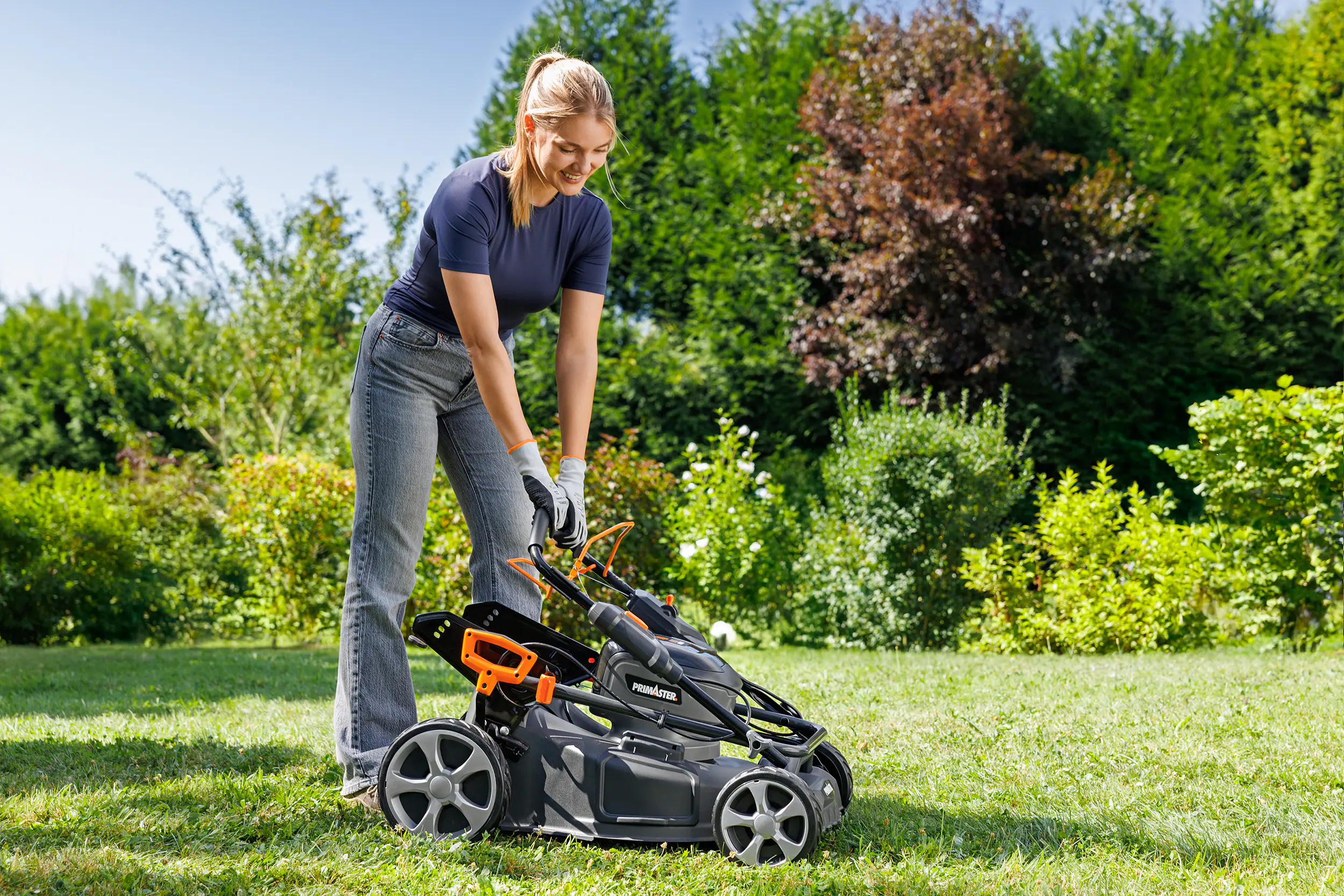 Primaster Akku-Rasenmäher PARM 4046VS 40V 46 cm Schnittbreite Primaster Akku-Rasenmäher PARM 4046VS 40V 46 cm Schnittbreite