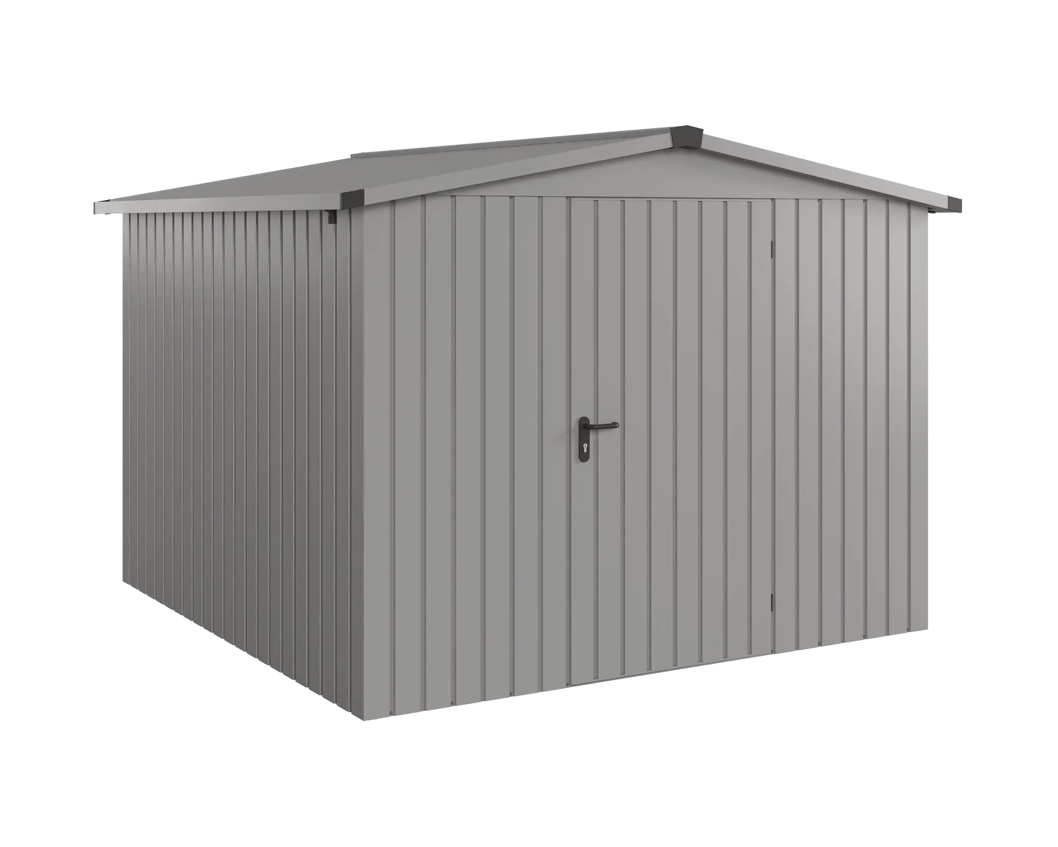 EcoStar Metallgerätehaus Euroline ESD10 graualuminium 262 x 262 cm 1-flg. EcoStar Metallgerätehaus Euroline ESD10 graualuminium 262 x 262 cm 1-flg.