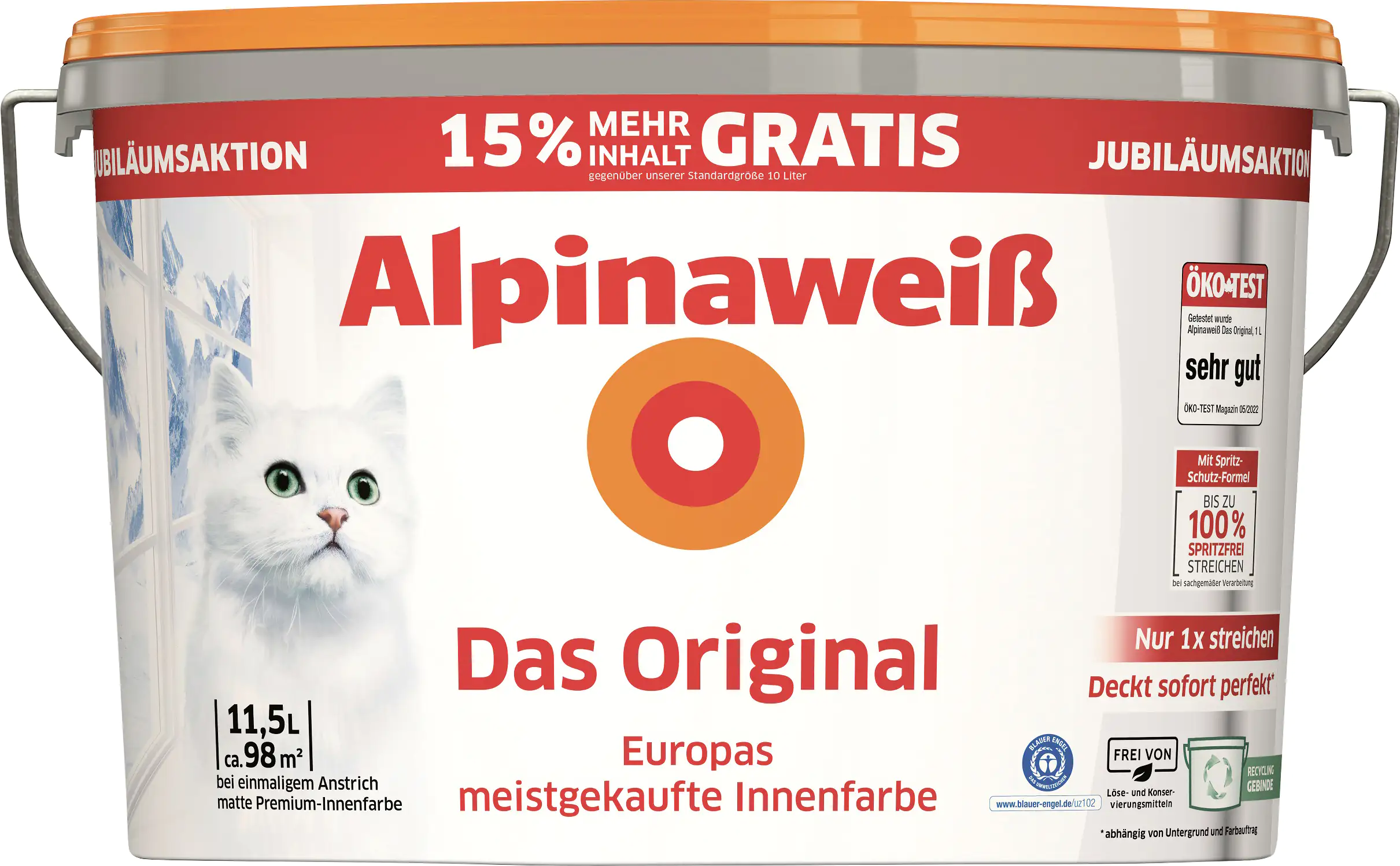 Alpinaweiß Das Original 11,5 L weiß matt