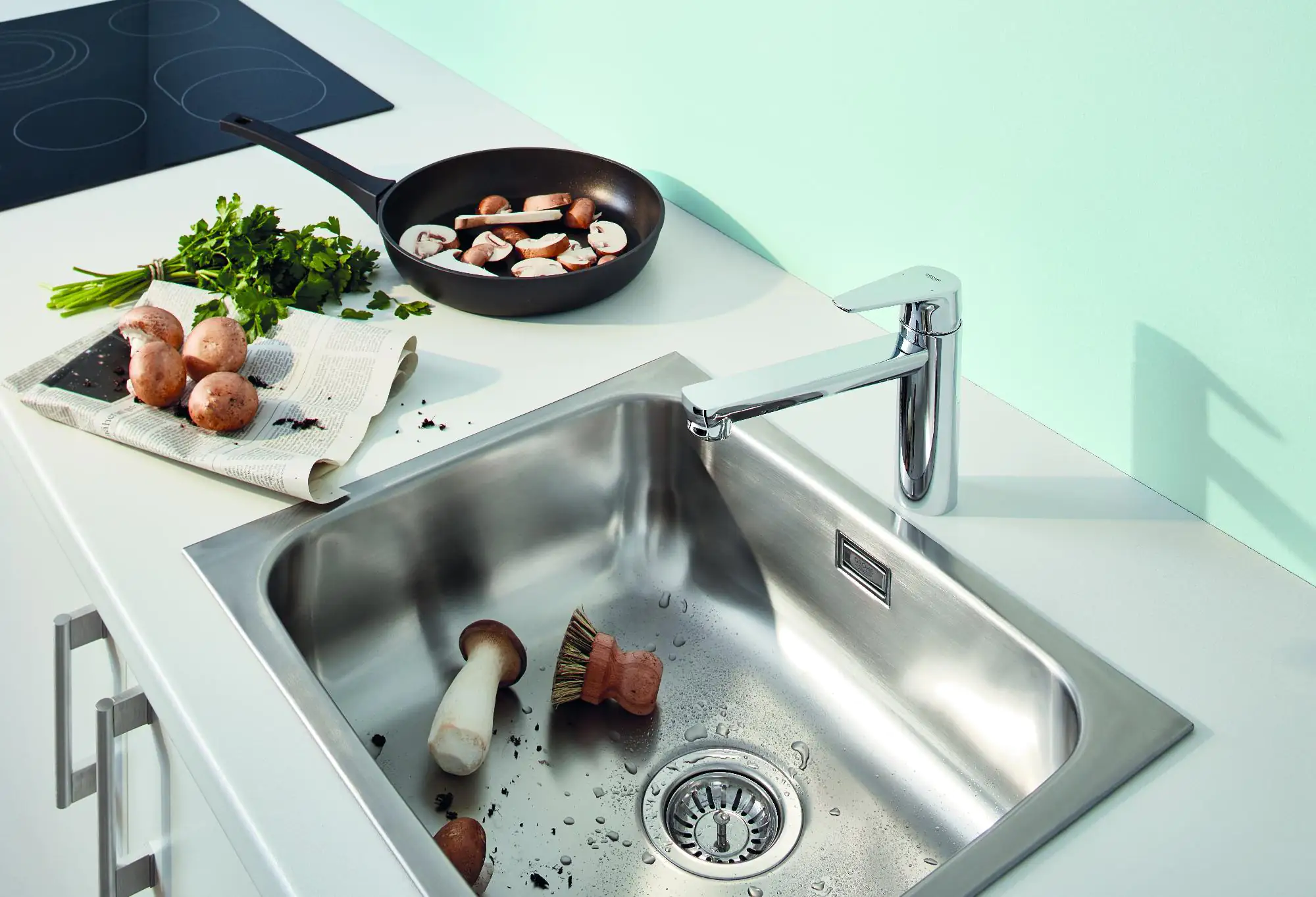 Grohe Quickfix Küchenarmatur Start Edge chrom Grohe Quickfix Küchenarmatur Start Edge chrom