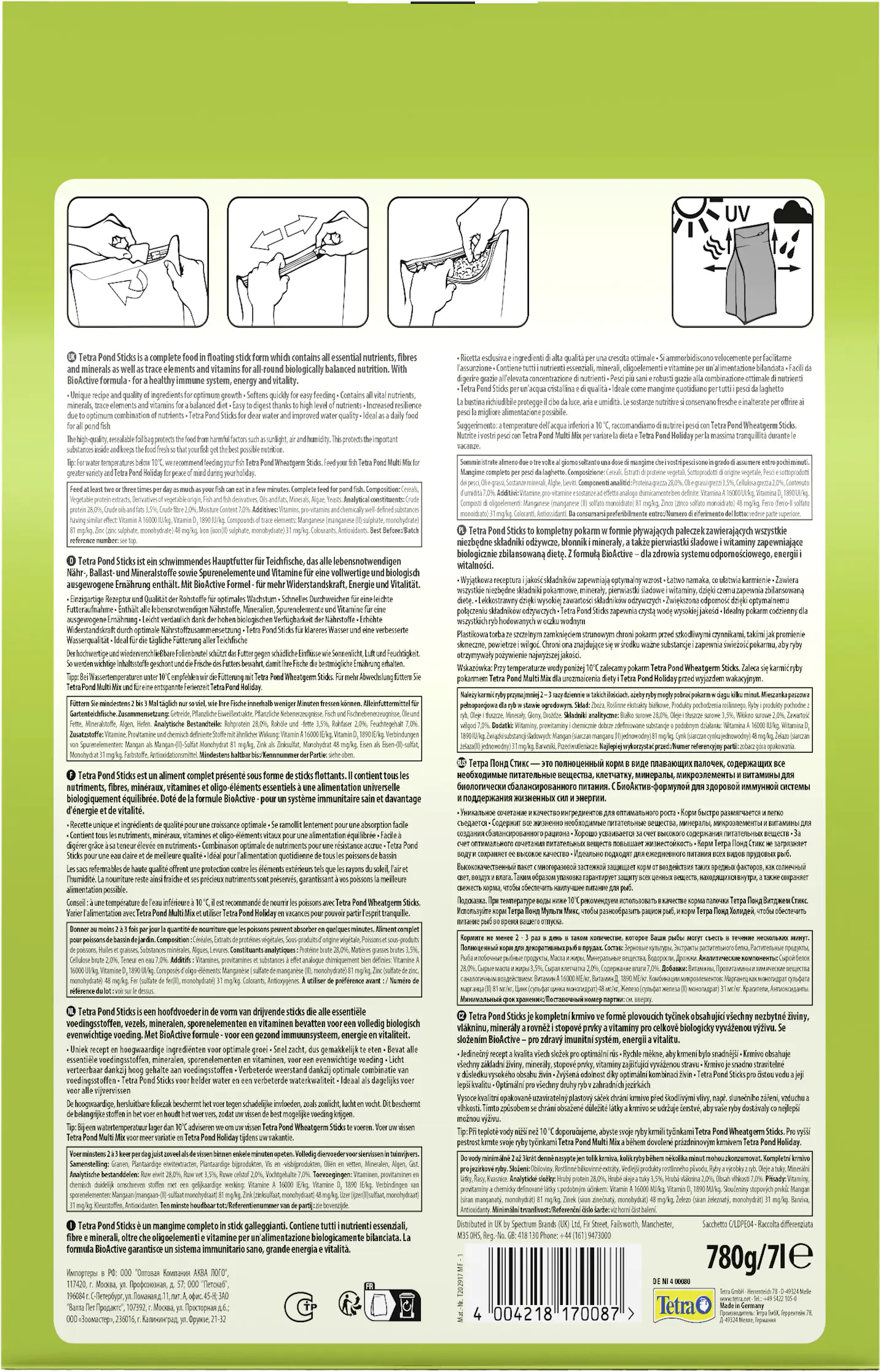 Tetra Pond Sticks 7 L Tetra Pond Sticks 7 L