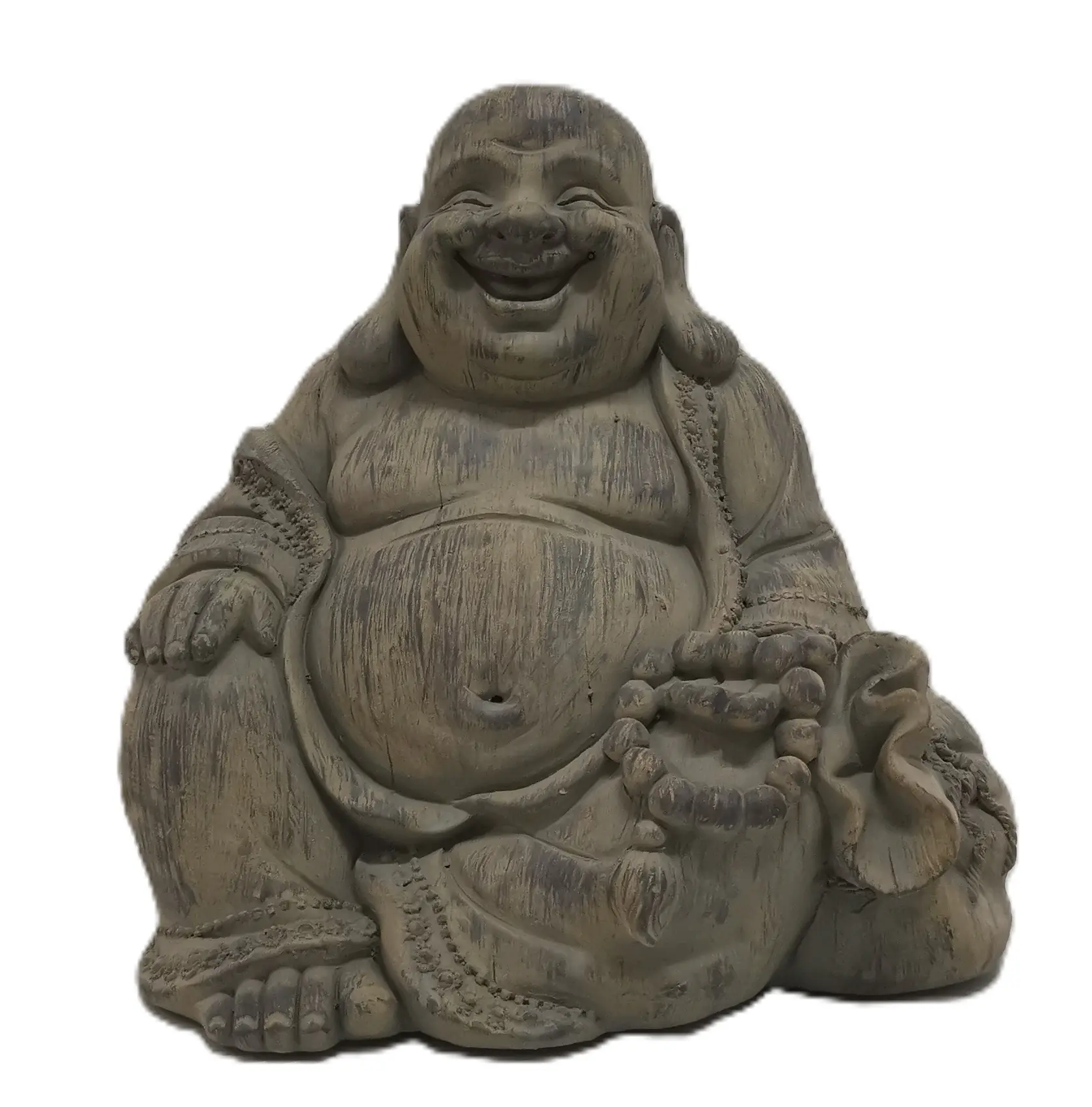 TrendLine Dekofigur Buddha 40 x 24 x 54 cm grau 